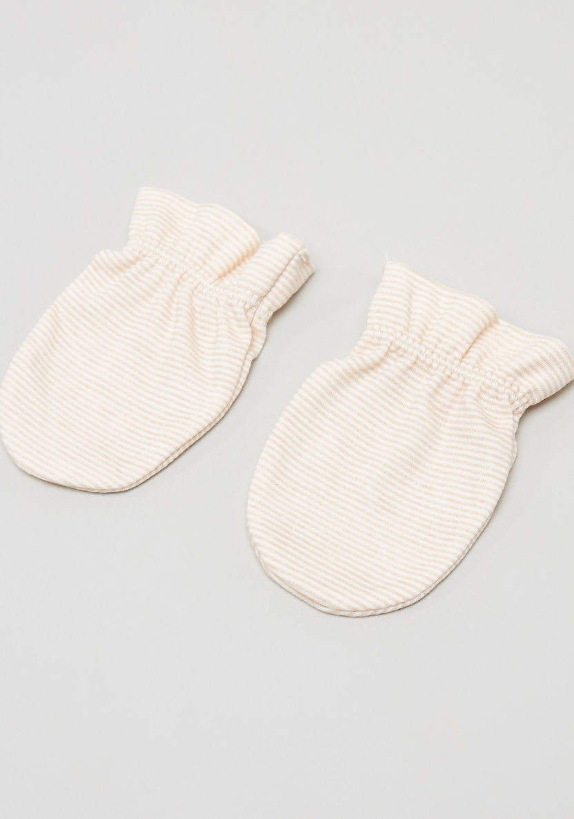 Juniors Striped Mittens-Booties-image-1