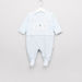 Juniors Striped and Embroidered Closed Feet Sleepsuit-Sleepsuits-thumbnail-0