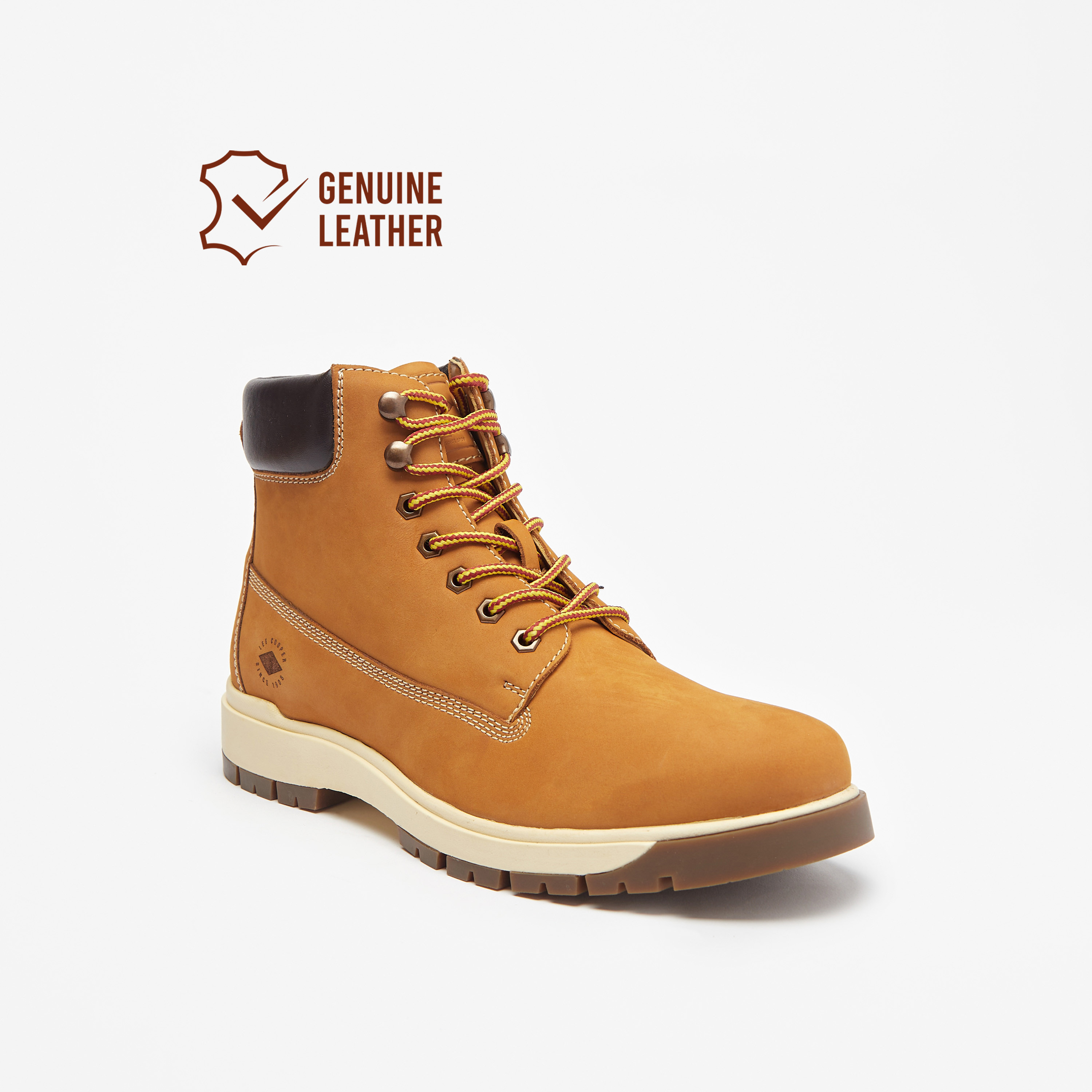 أبوات تشوكا جلد سادة برباط للرجال من لي كوبر -men-shoes-boots-image-1