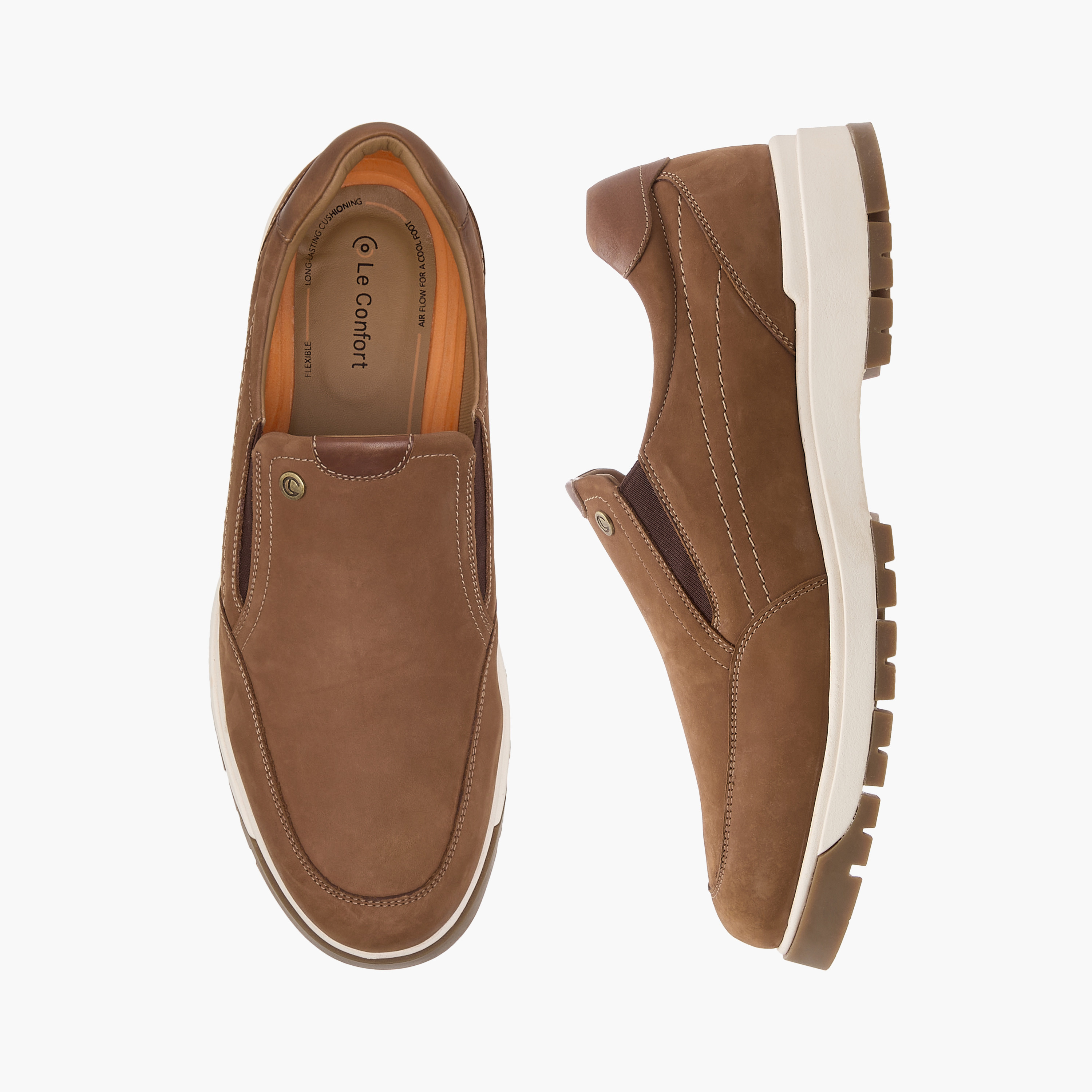 Le Confort Solid Slip-On Loafers-men-shoes-loafersandmoccasins-image-1