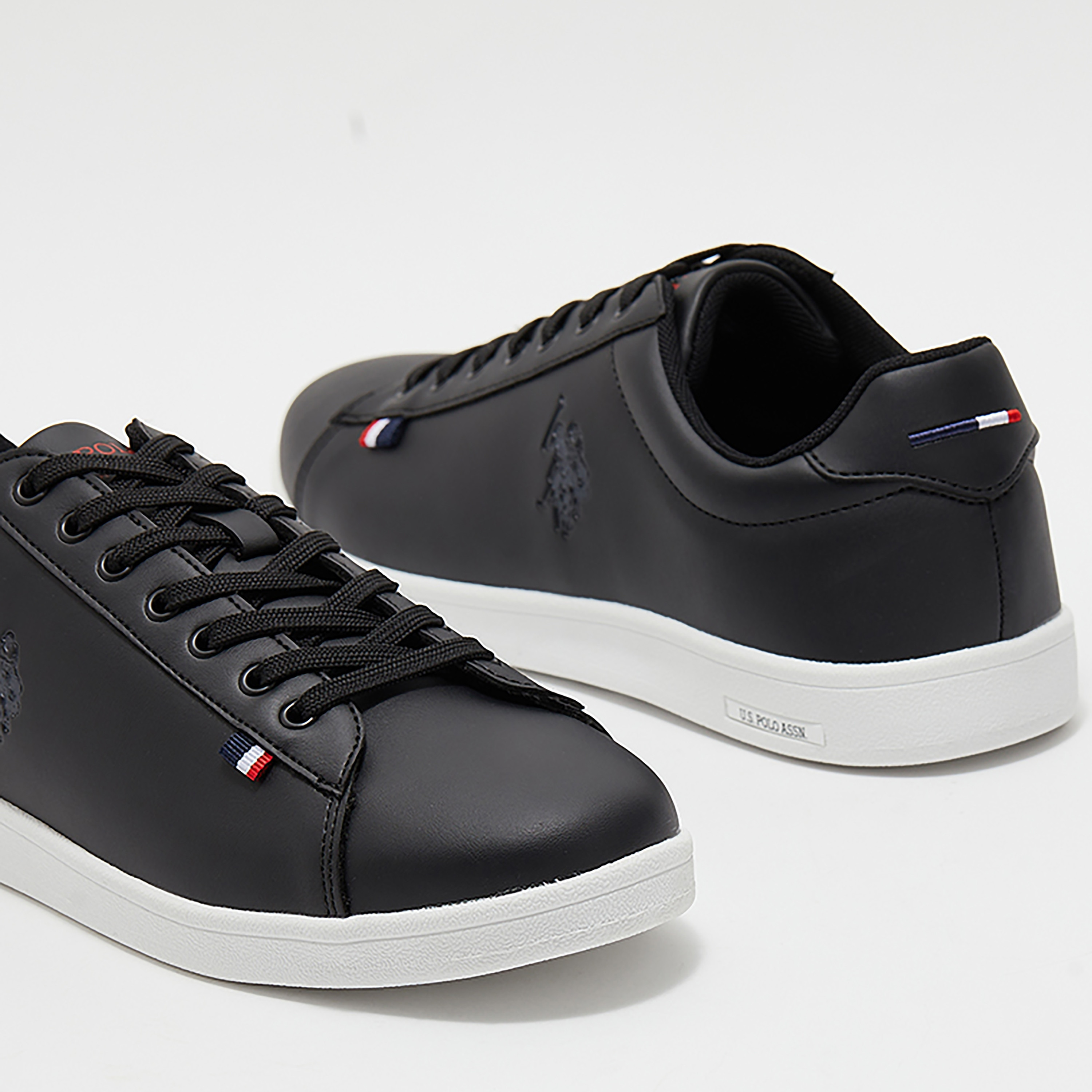 حذاء سنيكرز رياضي رجالي من من يو إس بولو أسن برباط علوي مع منخفض | Franco-men-shoes-sneakers-image-4