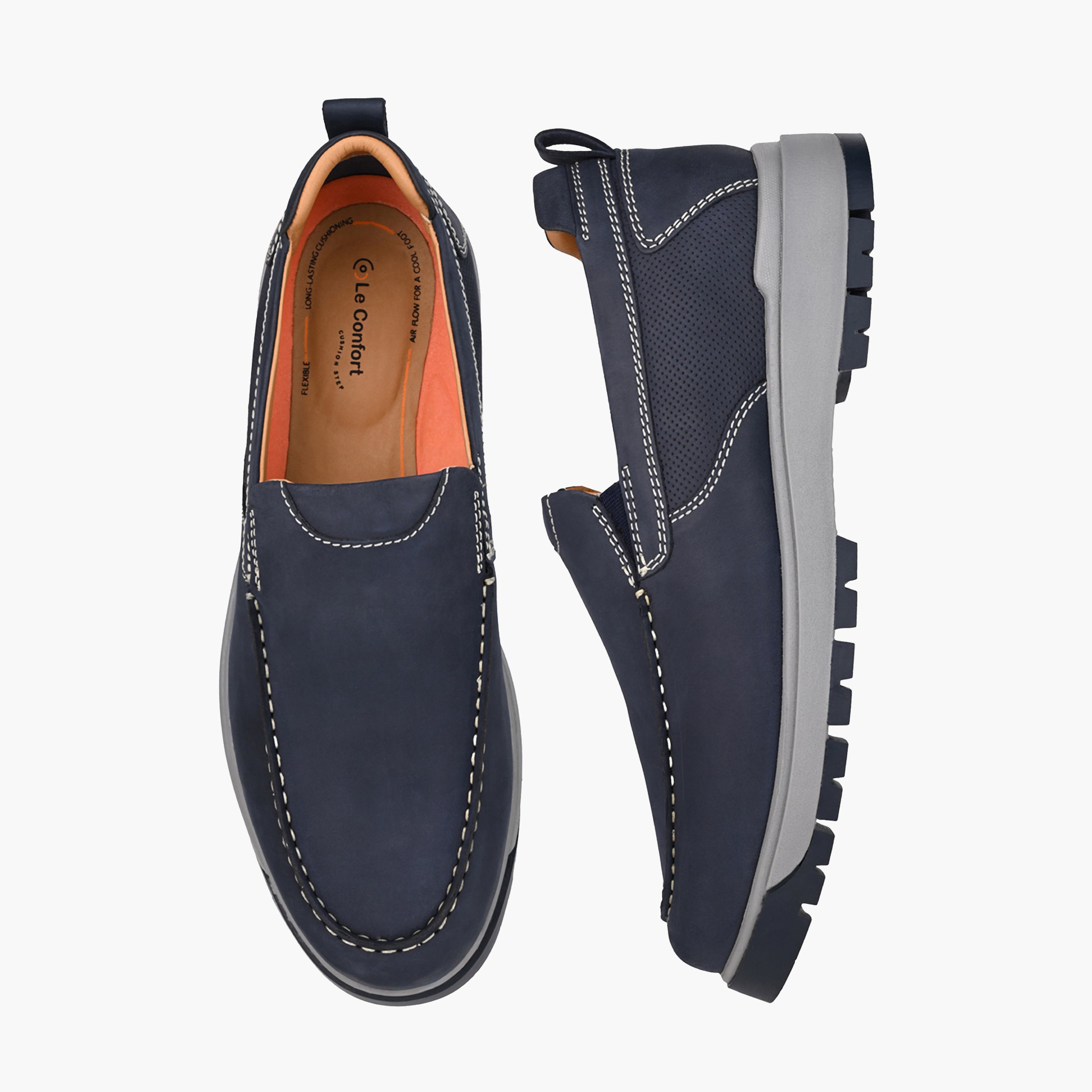 حذاء لوفر رجالي من لو كونفور بجلد طبيعي متعدد القطع-men-shoes-loafersandmoccasins-image-1