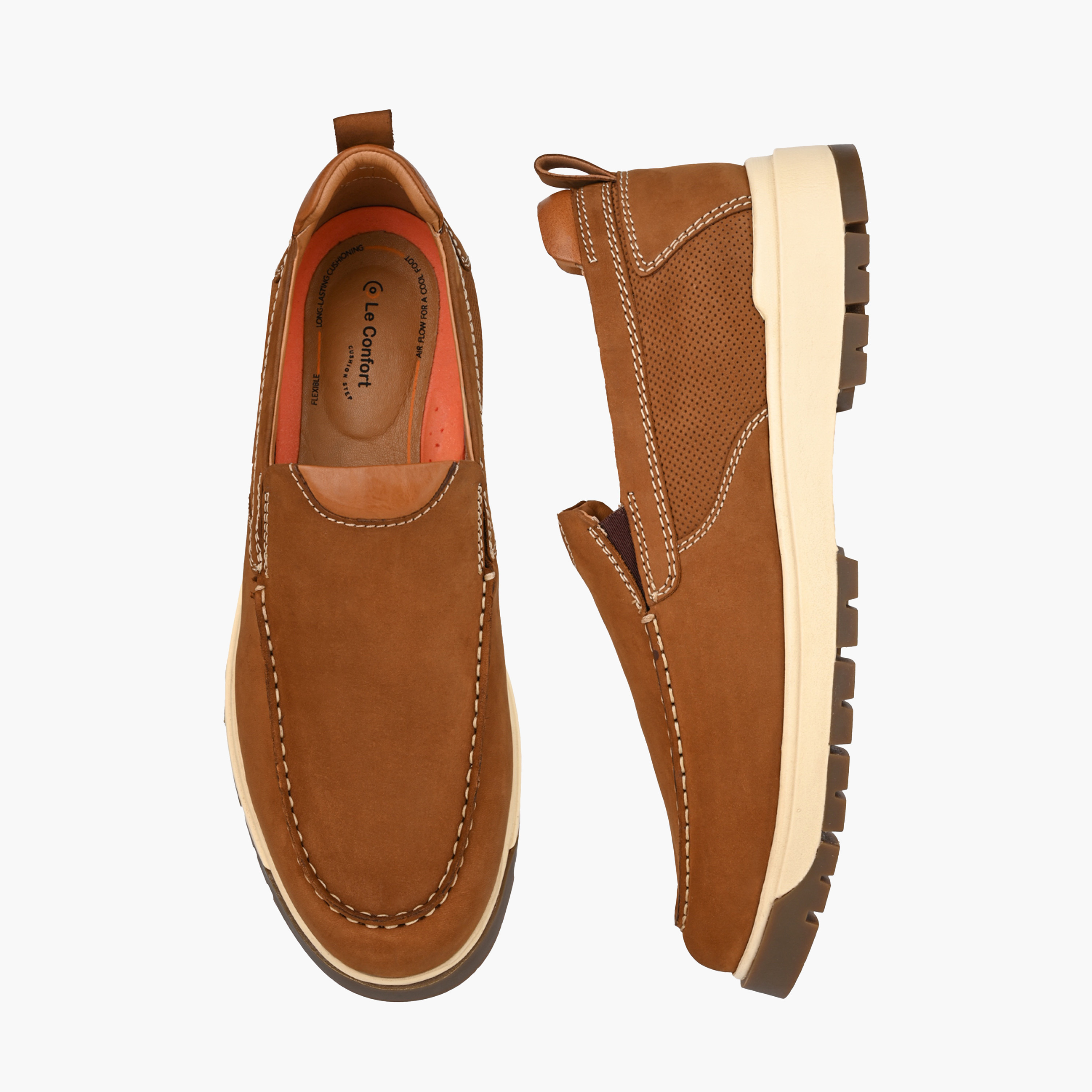 حذاء لوفر رجالي من لو كونفور بجلد طبيعي متعدد القطع-men-shoes-loafersandmoccasins-image-1