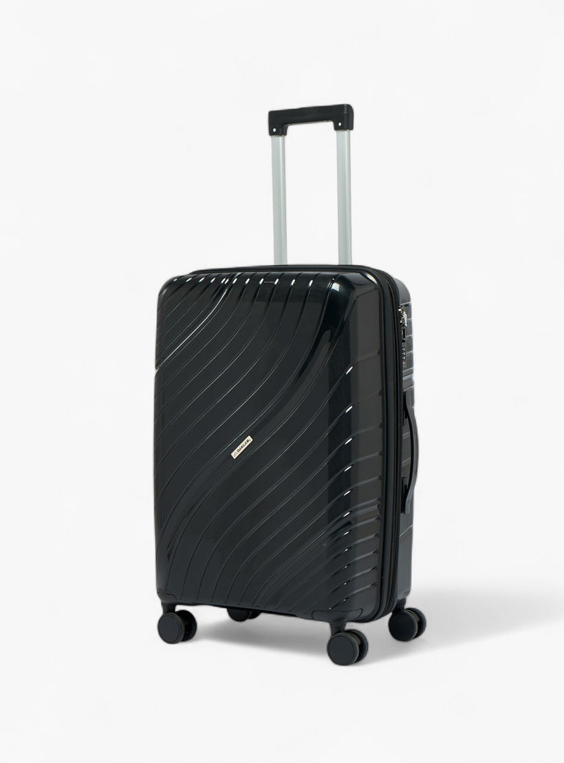 شنطة ترولي صلبة بارزة الملمس بمقبض قابل للسحب من أوكلان من شو إكسبرس - شنطة شحن 24 بوصة-travel-luggagesandbags-luggage-image-3