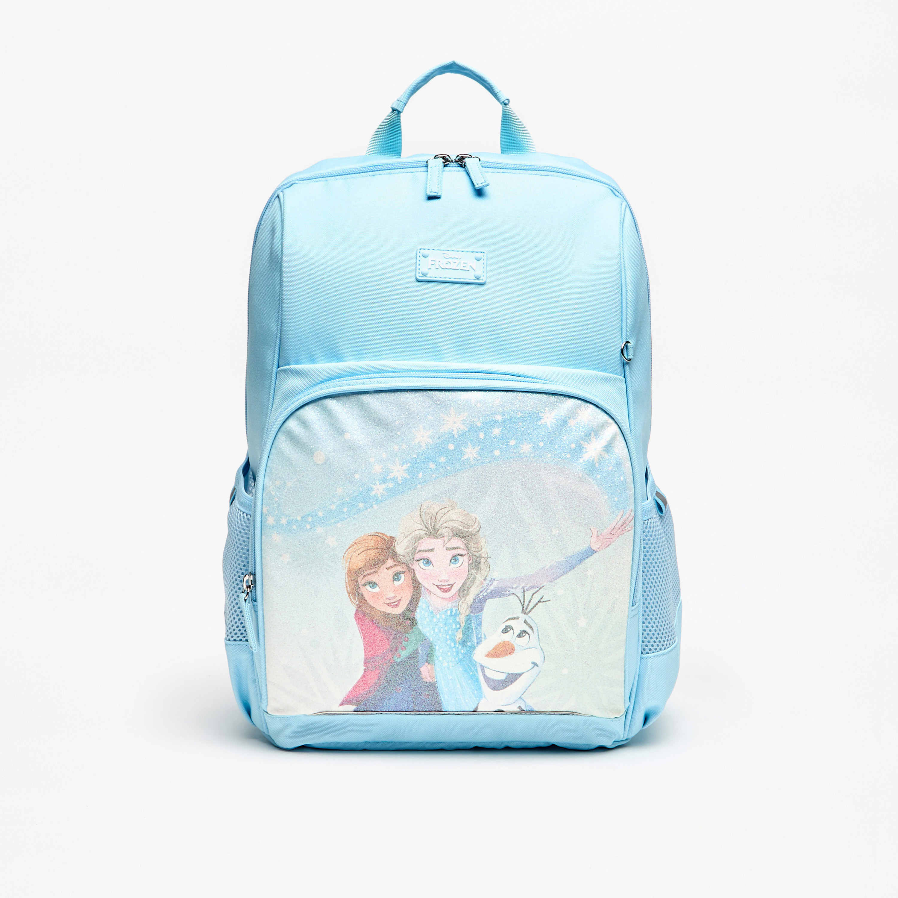 شنطة ظهر بحمالات قابلة للتعديل وسحاب إغلاق وطبعات فروزن من ديزني - 41x31x13-school-bagsandbackpacks-backpacks-image-1