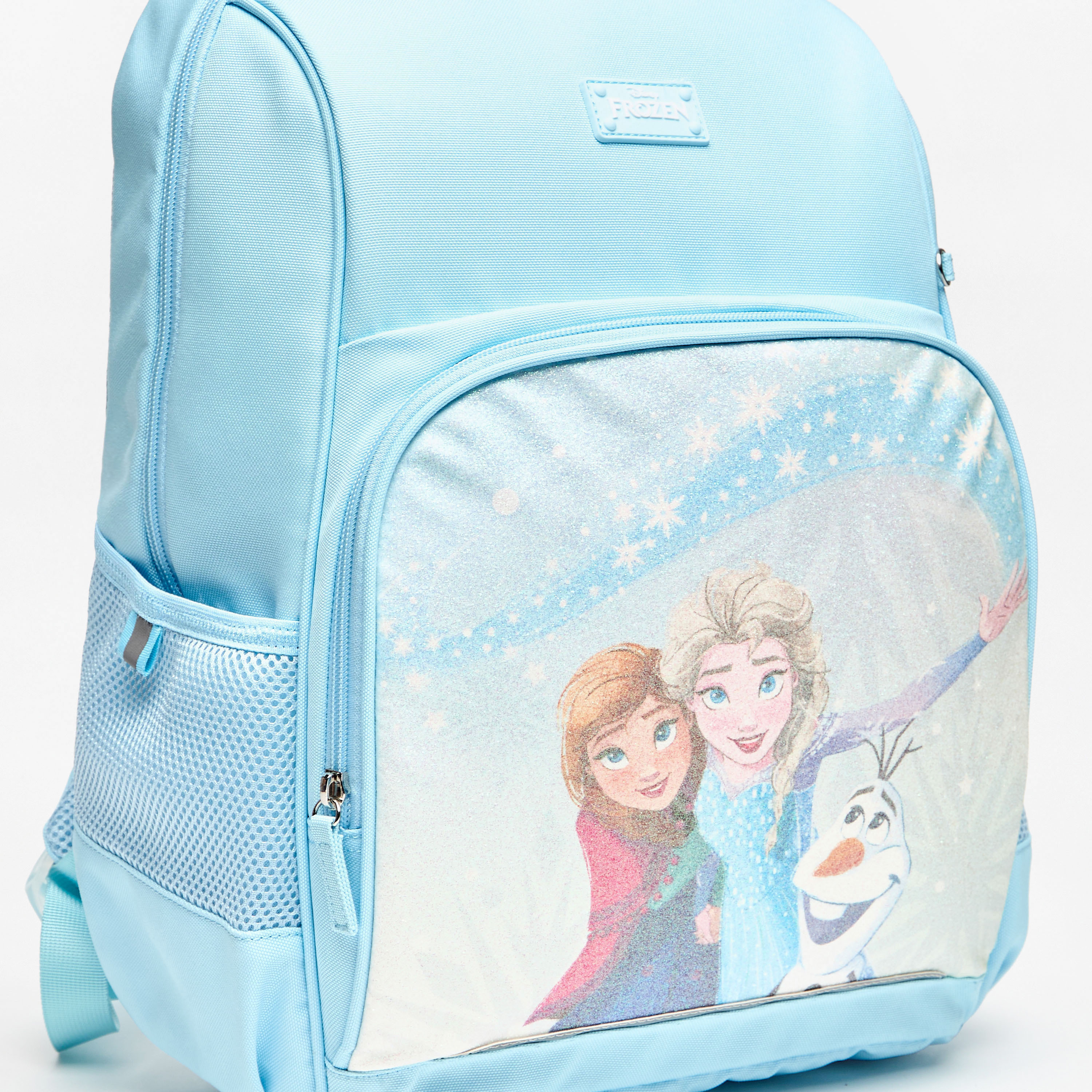 شنطة ظهر بحمالات قابلة للتعديل وسحاب إغلاق وطبعات فروزن من ديزني - 41x31x13-school-bagsandbackpacks-backpacks-image-3