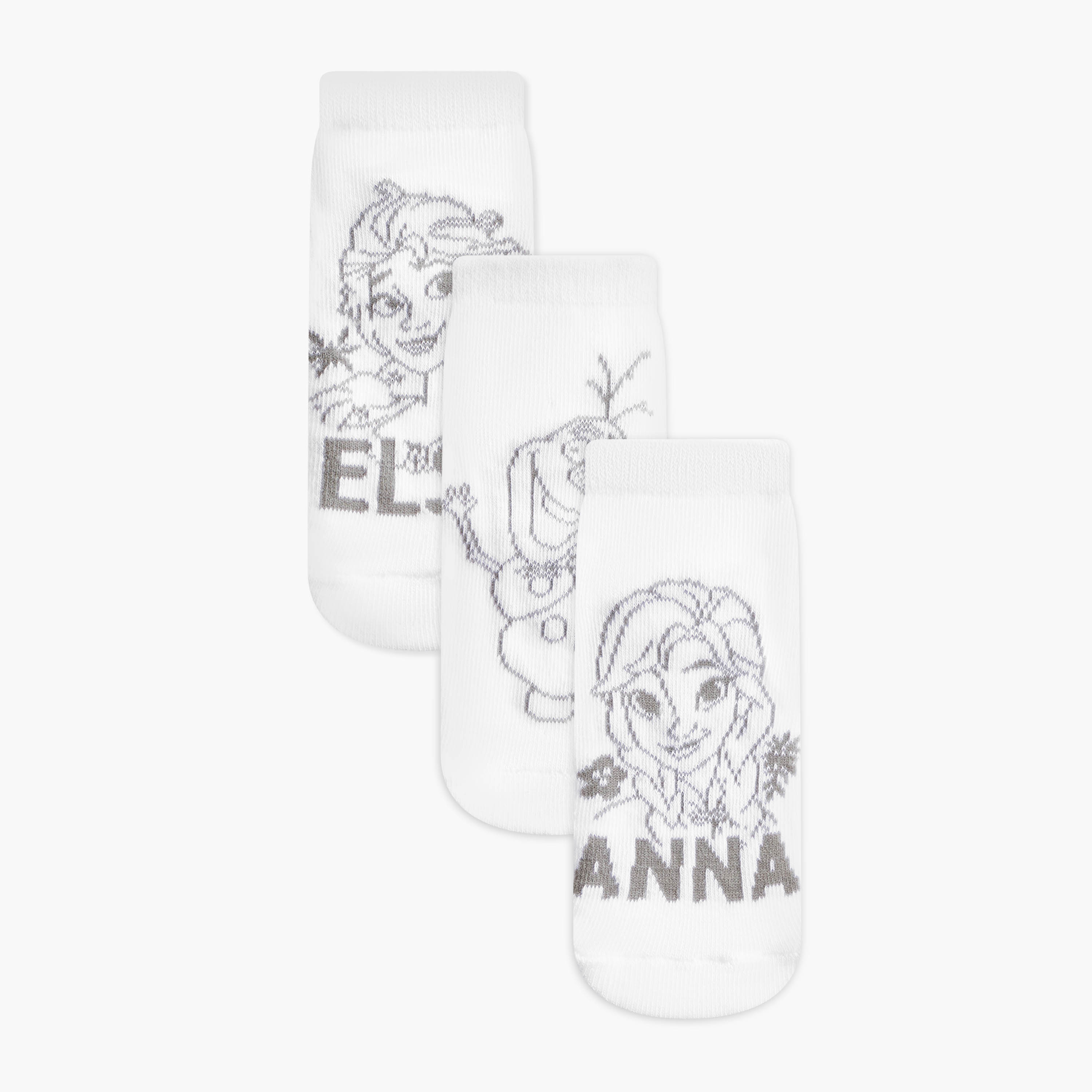 جوارب بطول الكاحل وطبعات فروزن من ديزني - طقم من 3-girls-accessories-socks-image-1