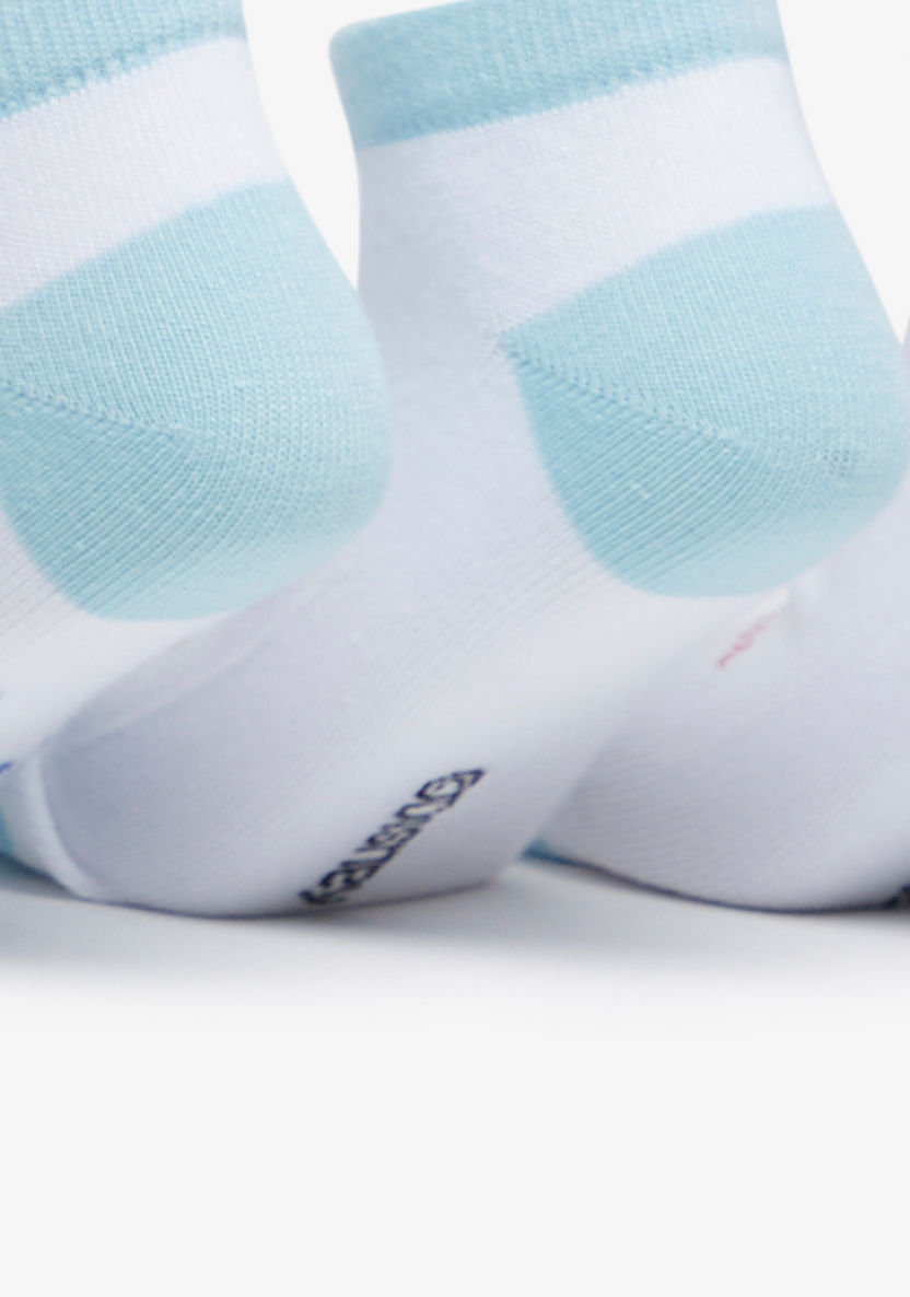 Disney Frozen Print Ankle Length Socks - Set of 3-Girl%27s Socks & Tights-image-3