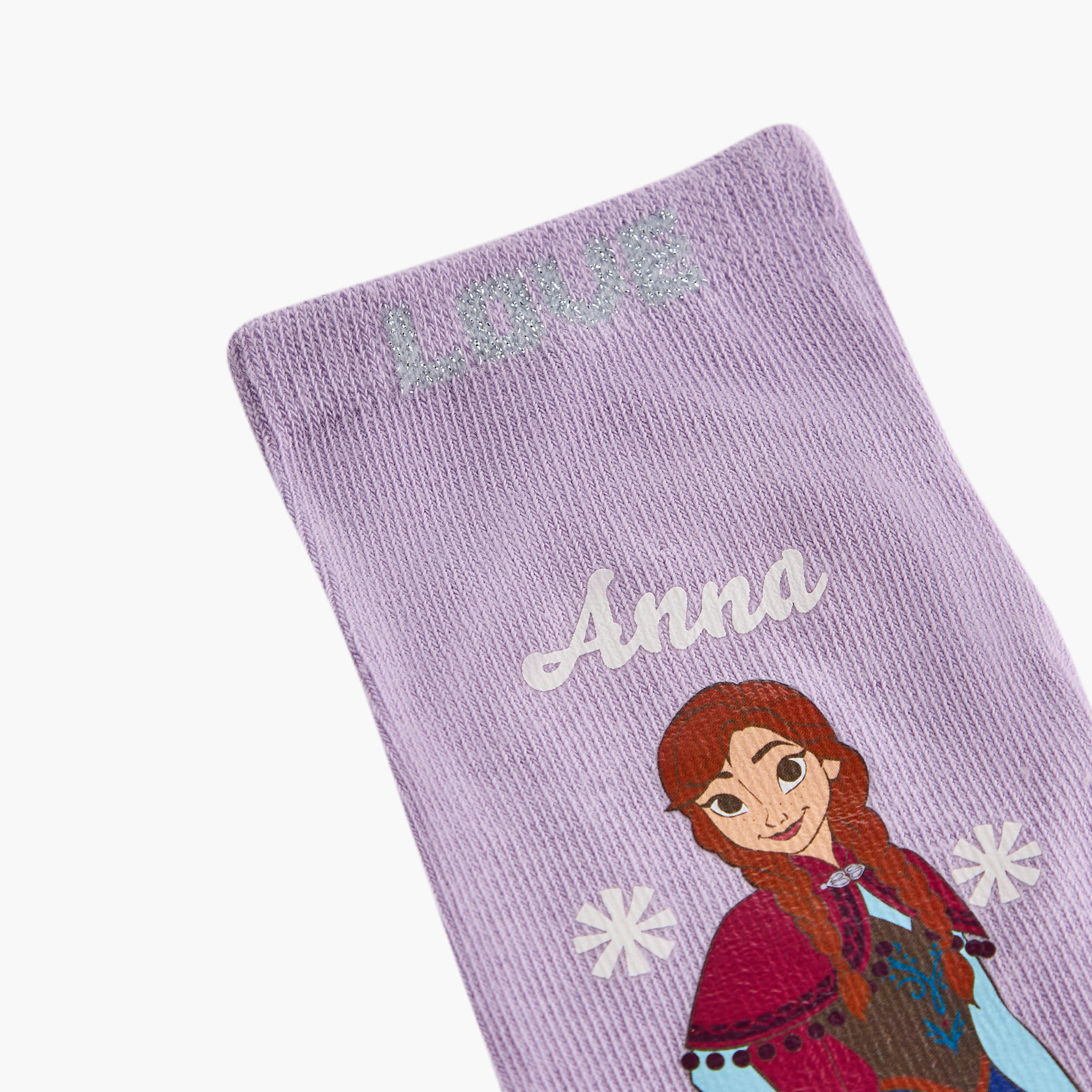 Disney Frozen Print Ankle Length Socks - Set of 3-girls-accessories-socks-image-5