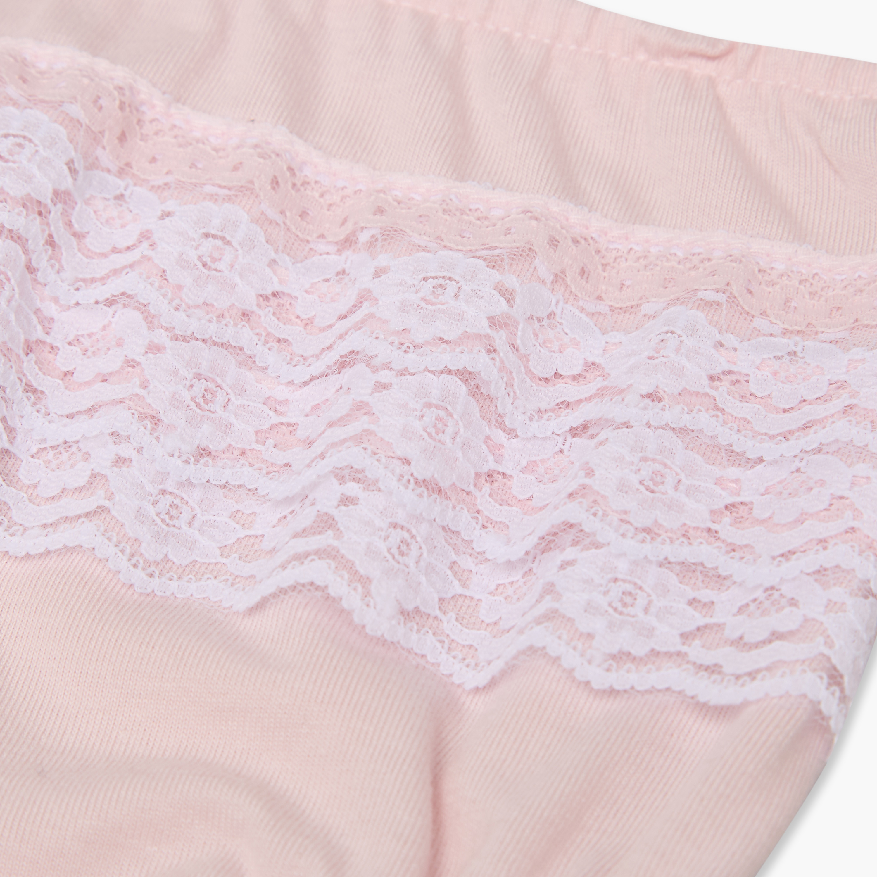 سراويل داخلية سادة بتفاصيل دانتيل من جونيورز- طقم من 3 قطع-baby-girls-clothing-innerwear-image-10