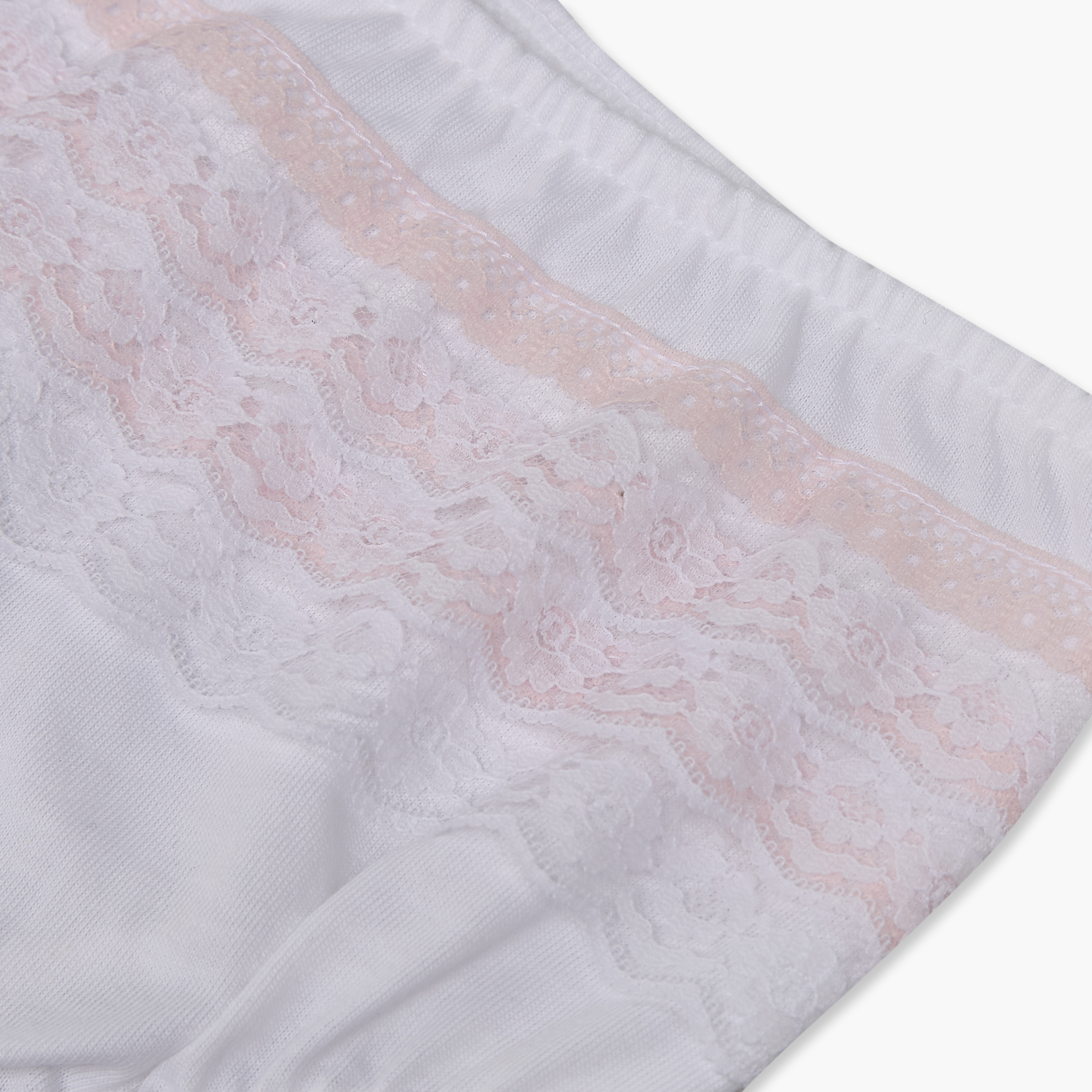 سراويل داخلية سادة بتفاصيل دانتيل من جونيورز- طقم من 3 قطع-baby-girls-clothing-innerwear-image-11