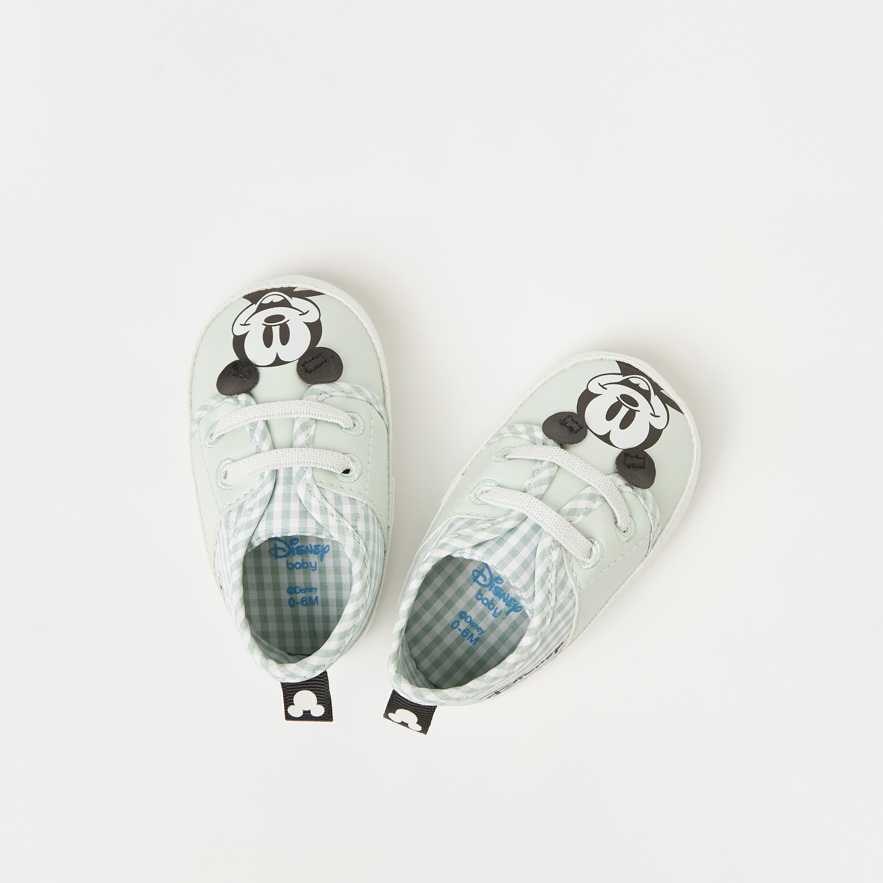 Disney Mickey Mouse Print Lace-Up Booties-baby-boys-shoes-closedshoes-image-1