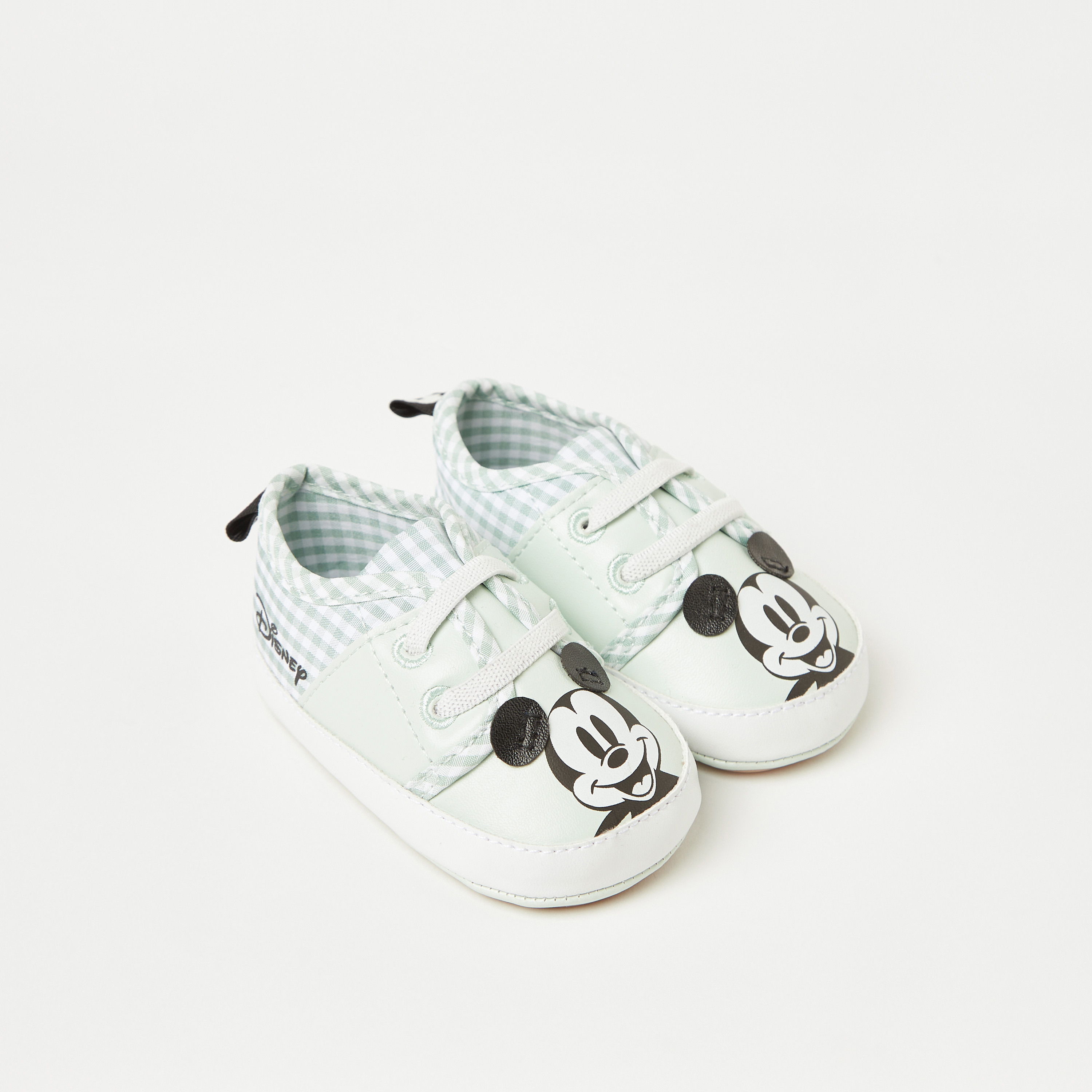 Disney Mickey Mouse Print Lace-Up Booties-baby-boys-shoes-closedshoes-image-2