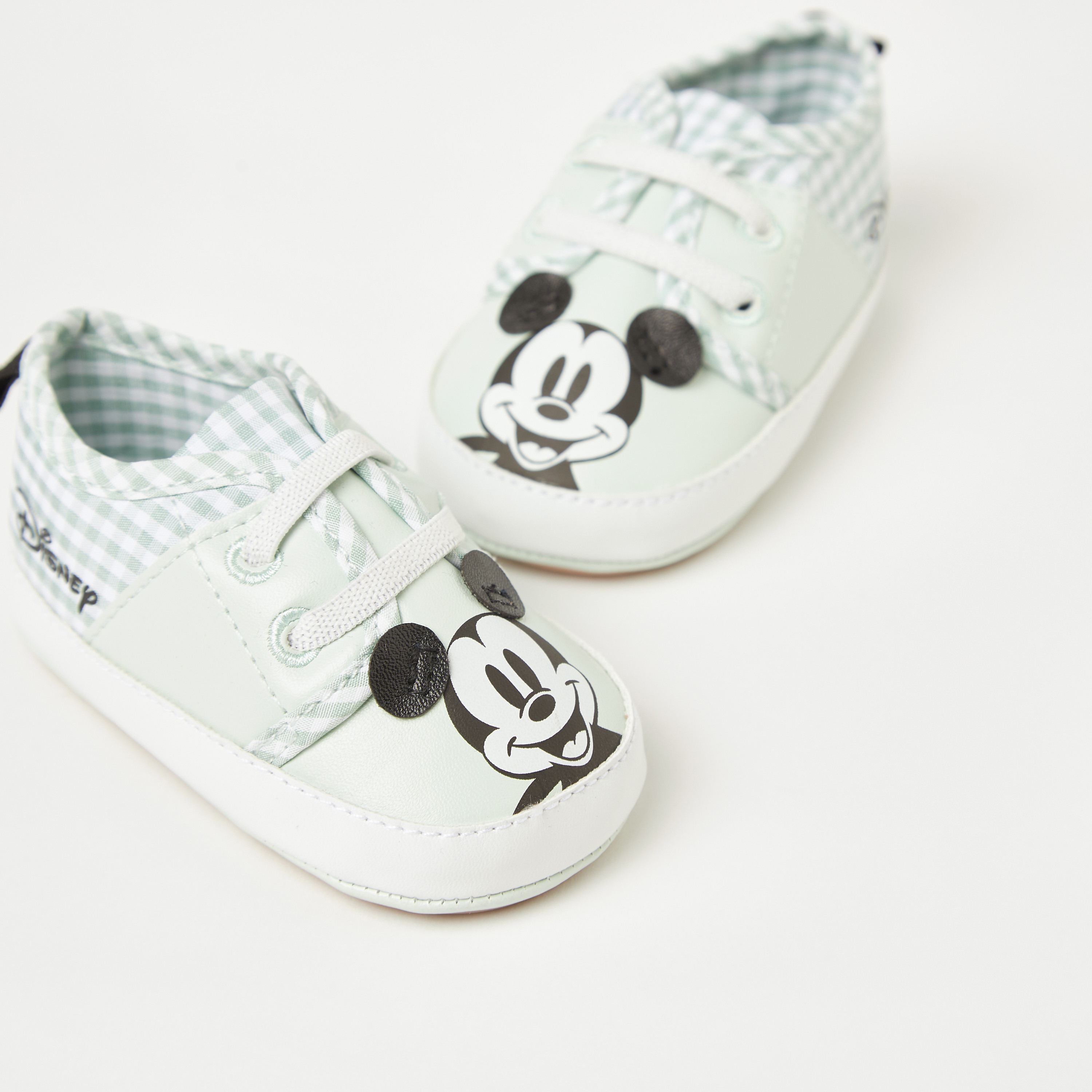 Disney Mickey Mouse Print Lace-Up Booties-baby-boys-shoes-closedshoes-image-3