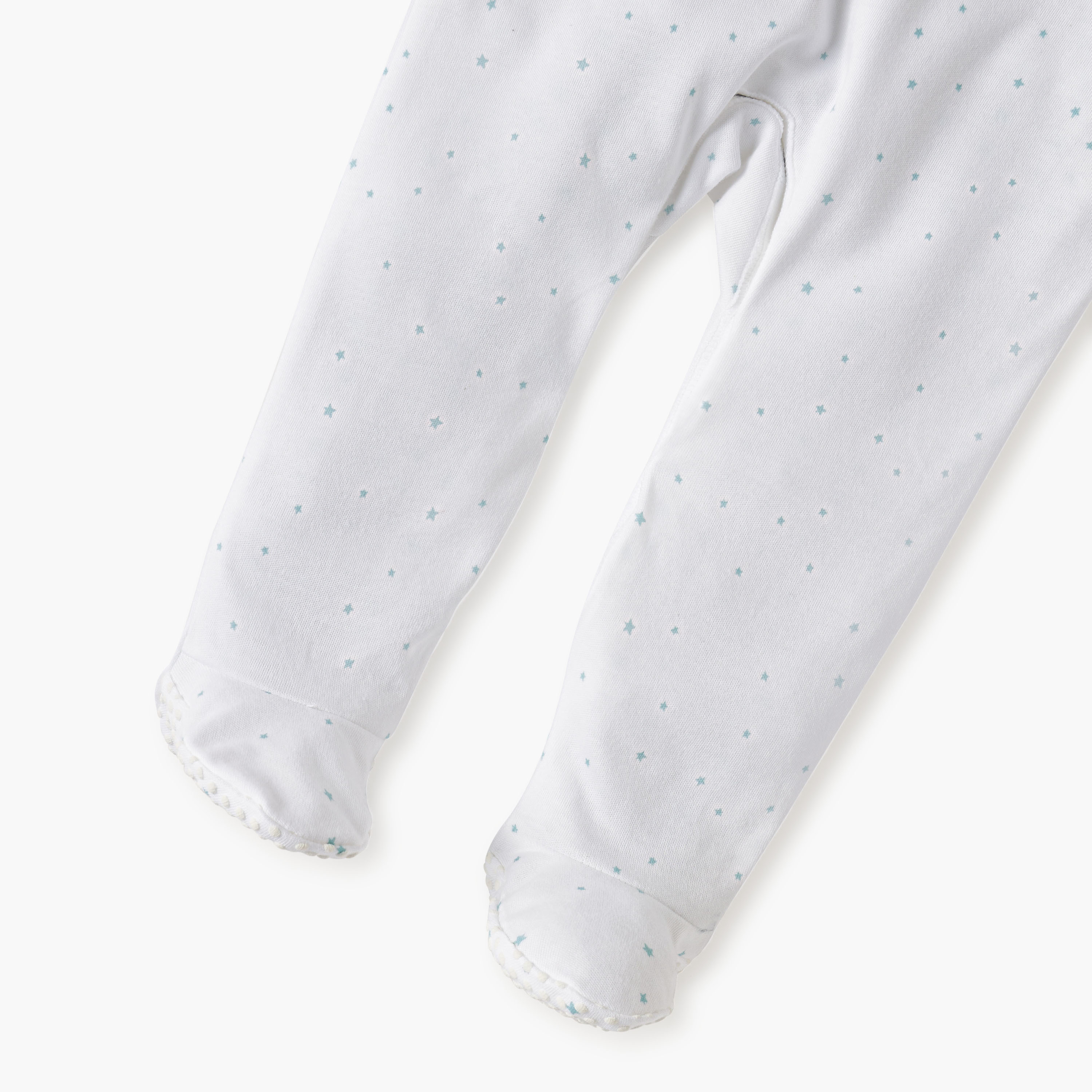 Juniors Elephant Applique Detail Closed Feet Sleepsuit with Long Sleeves-baby-girls-clothing-nightwear-sleepsuits-image-4