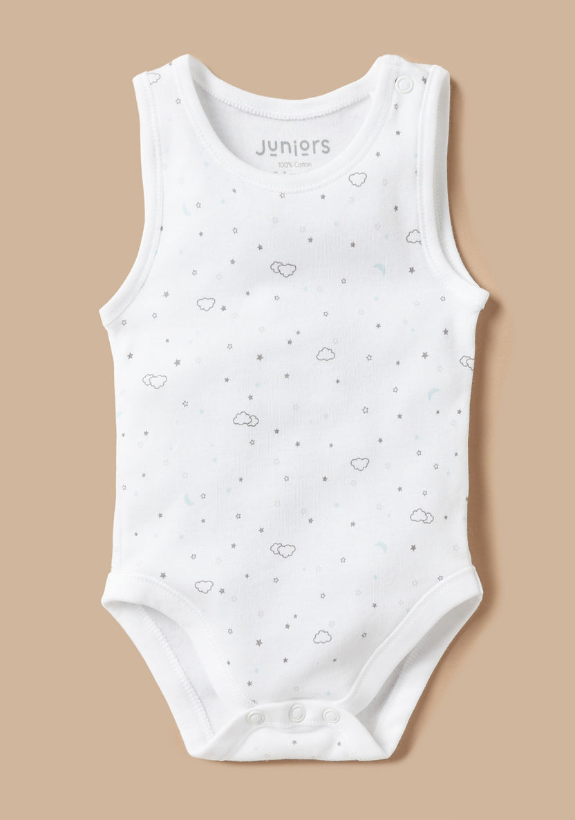 Juniors All-Over Print Sleeveless Bodysuit - Set of 2-Bodysuits-image-2