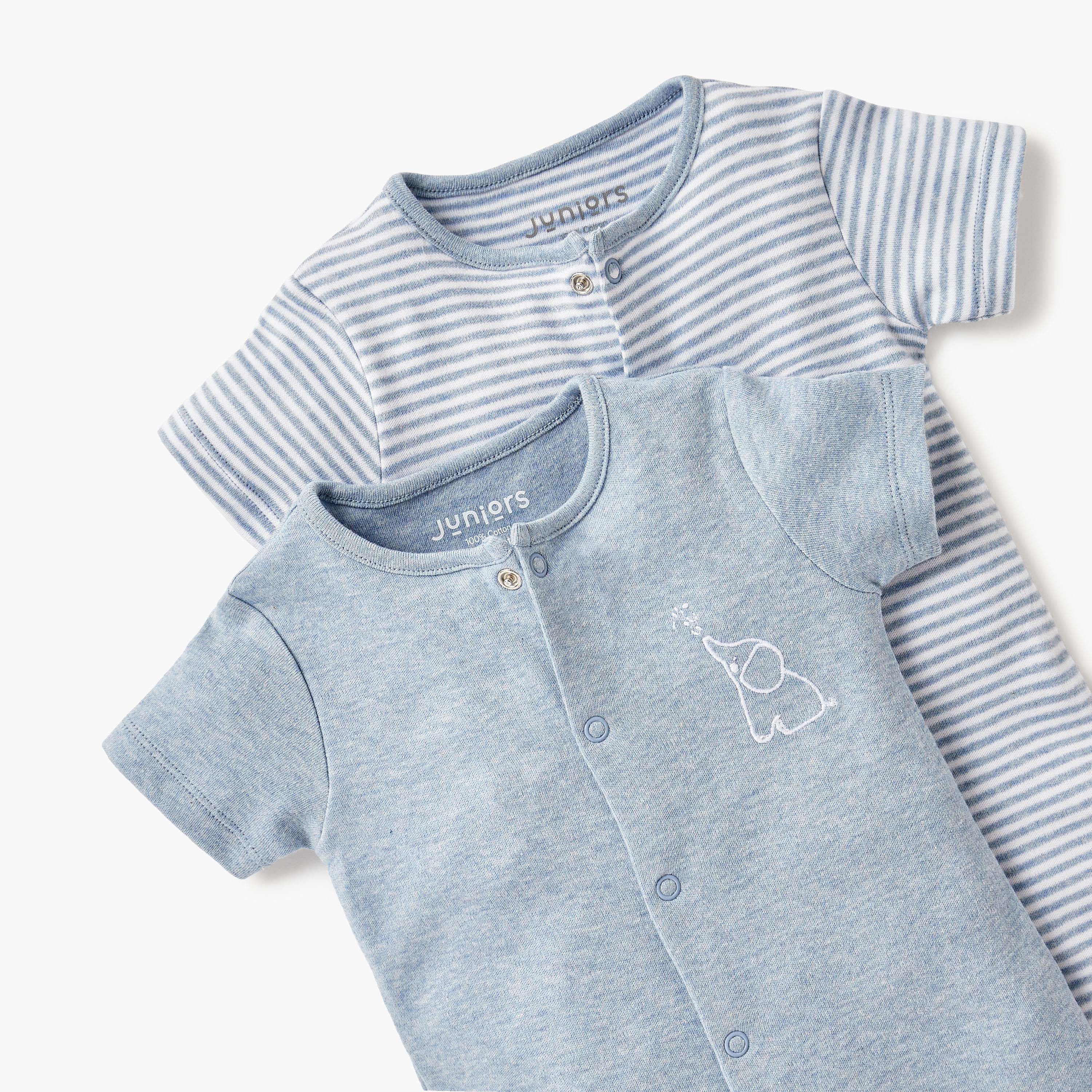 Juniors Assorted Romper with Short Sleeves - Set of 2-baby-boys-clothing-rompers-image-4