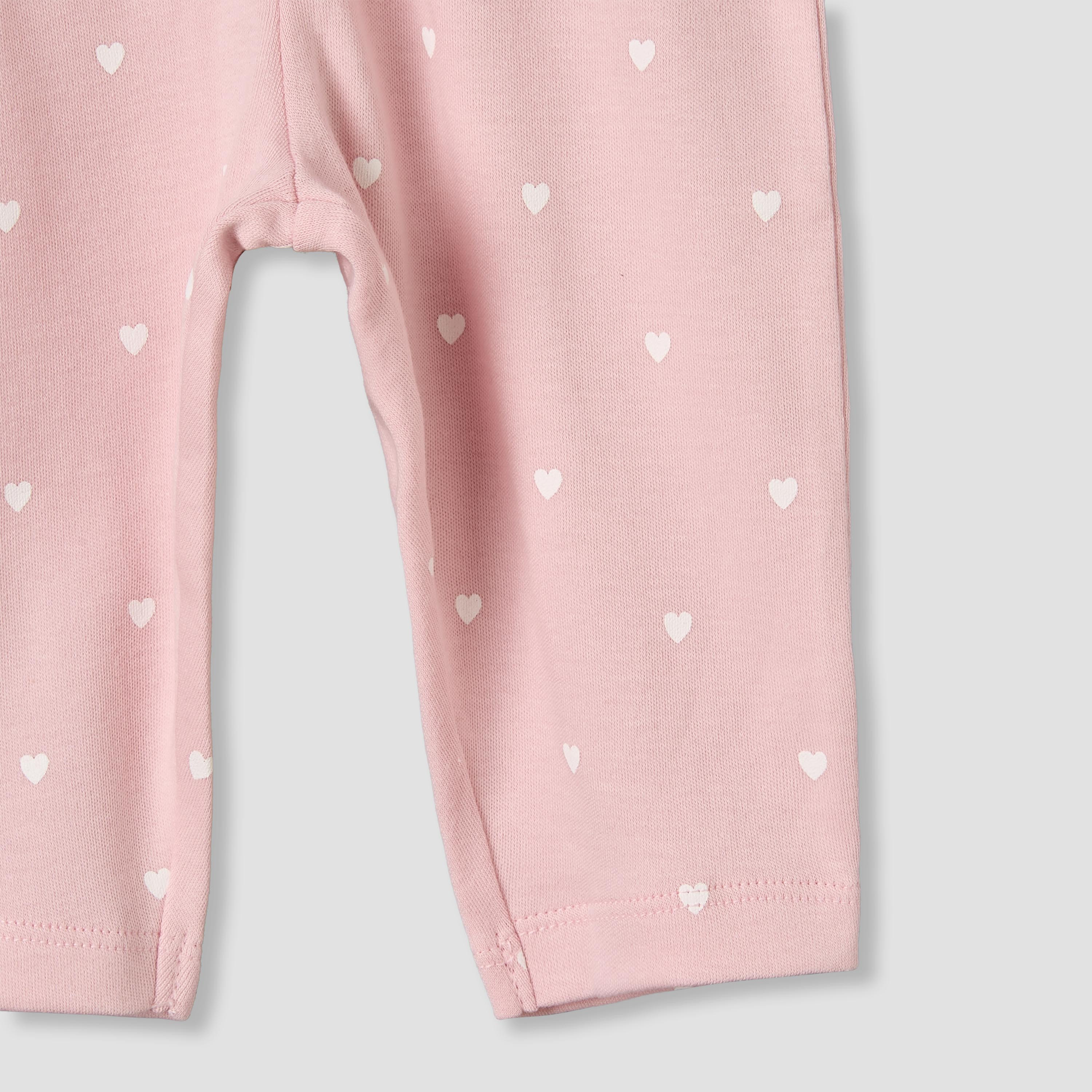 Juniors Cotton Round Neck Long Sleeves Pyjama Set with Heart Print-baby-girls-clothing-nightwear-pyjamasets-image-7