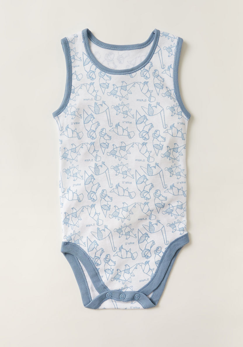 Juniors Printed Sleeveless Bodysuit - Set of 5-Bodysuits-image-1