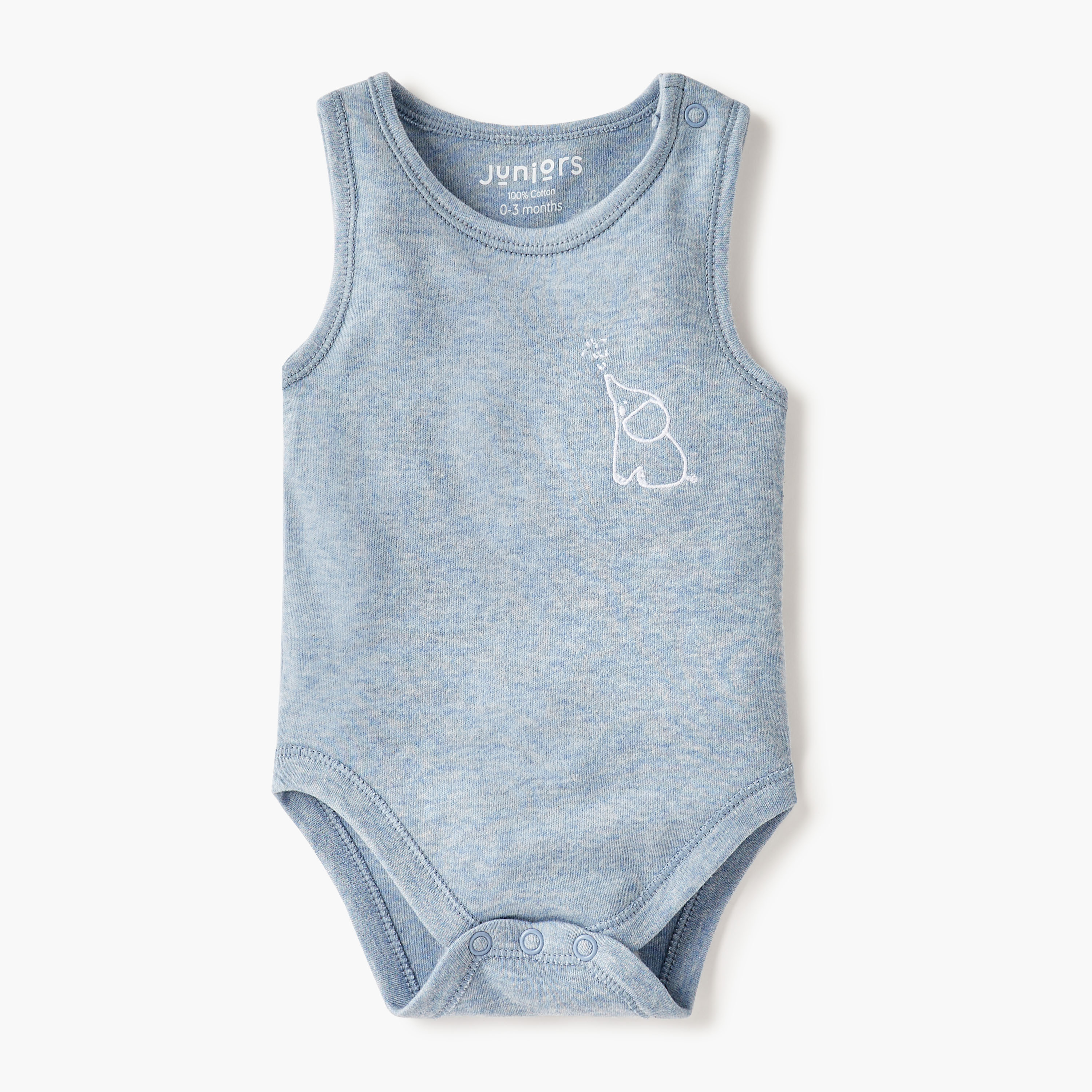 Juniors Assorted Sleeveless Bodysuit with Button Closure - Set of 2-baby-boys-clothing-bodysuits-image-3
