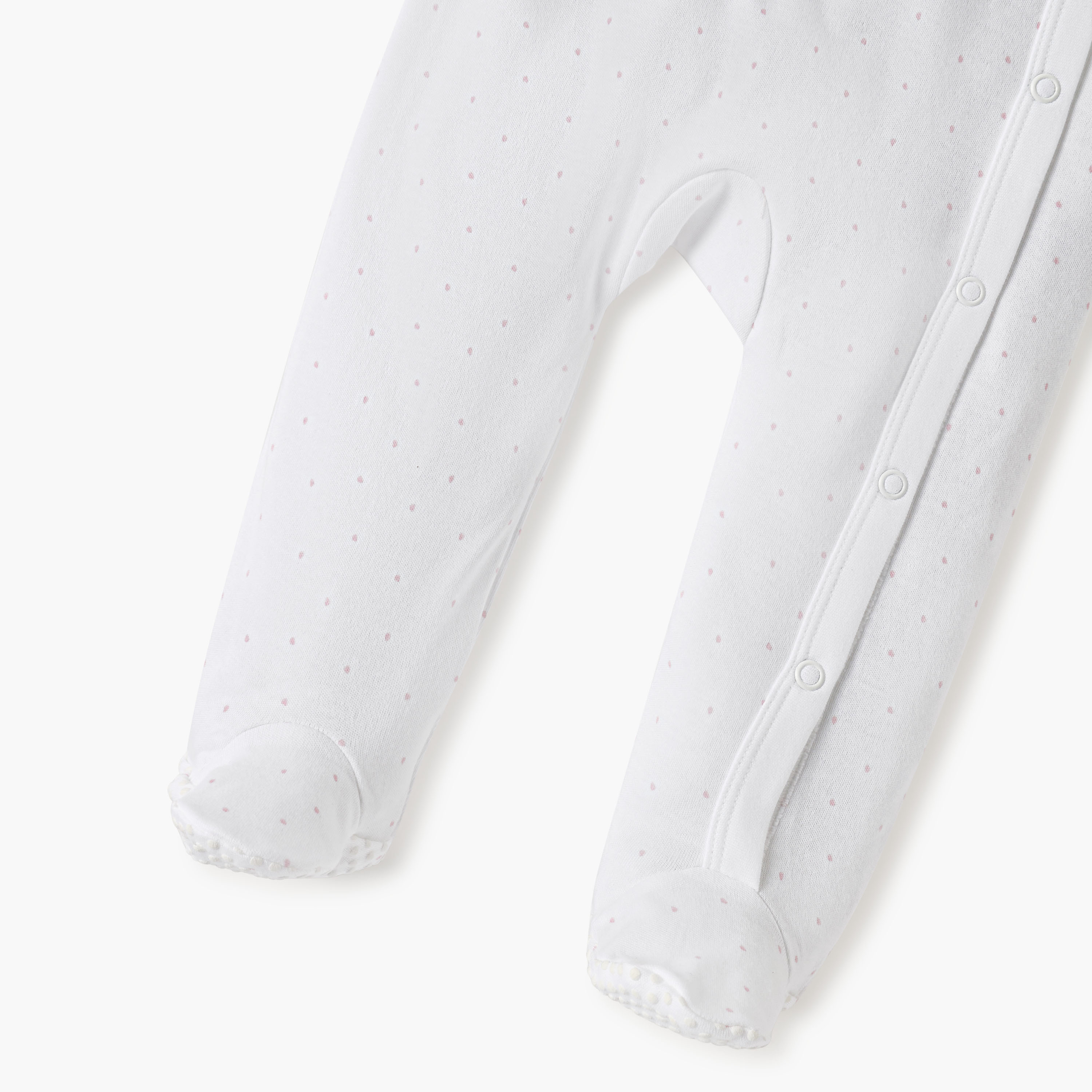 Juniors Embroidered Closed Feet Sleepsuit with Long Sleeves-baby-girls-clothing-nightwear-sleepsuits-image-5