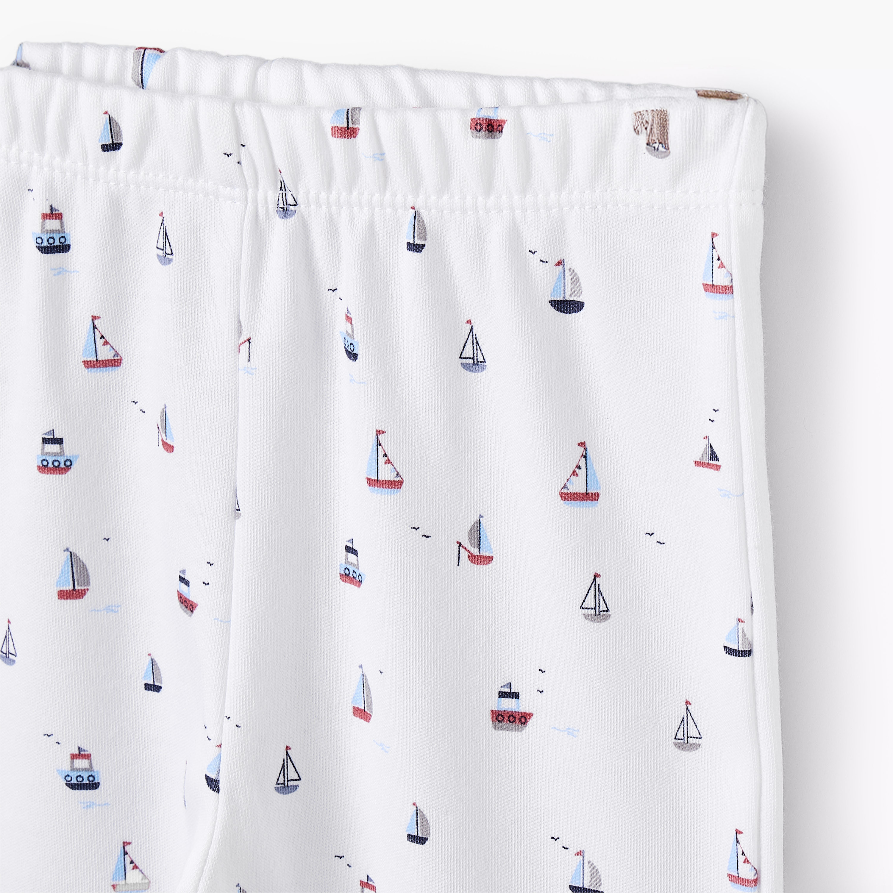 Juniors Cotton Round Neck Long Sleeves Pyjama Set with Boat Print-baby-boys-clothing-nightwear-pyjamasets-image-4