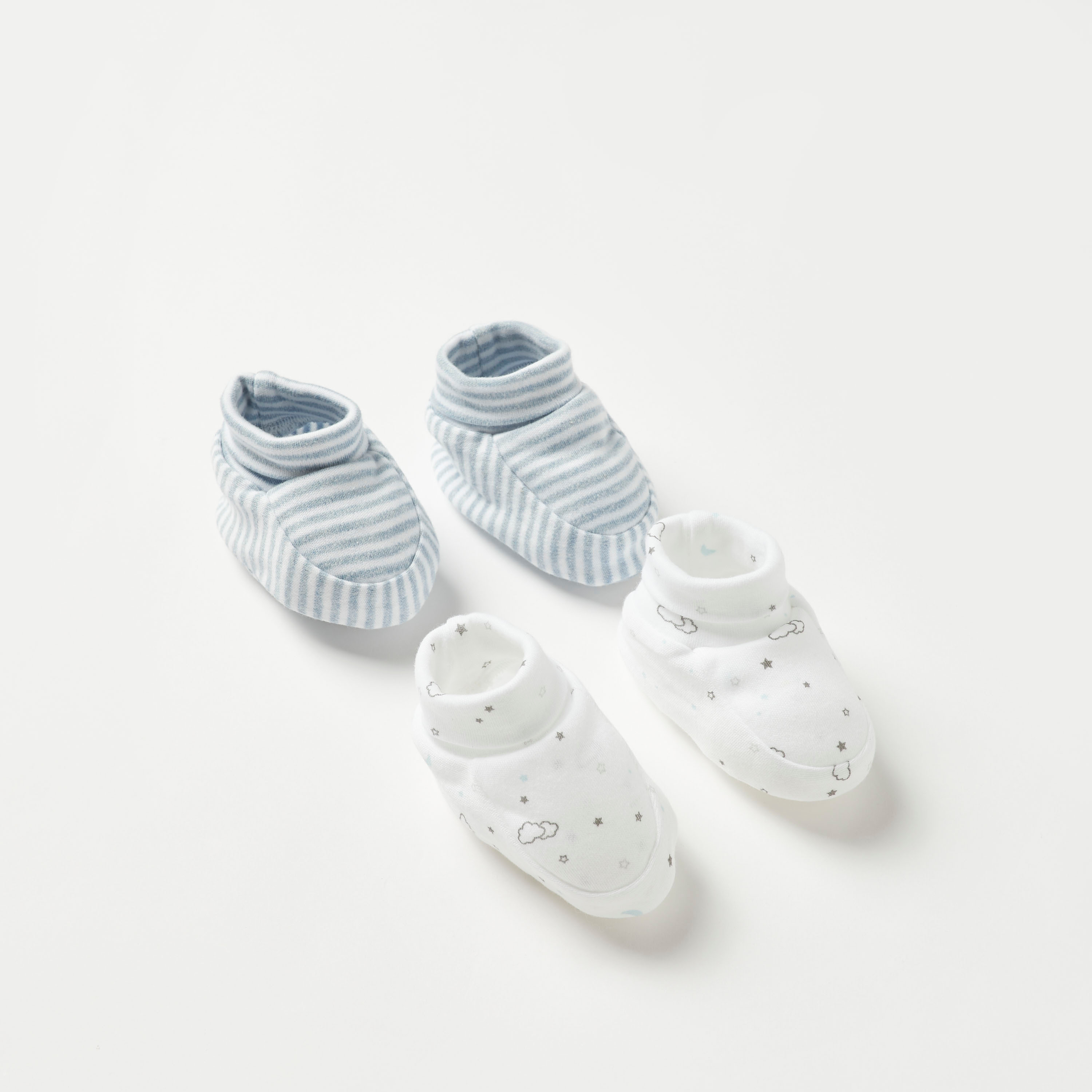 Juniors Printed Booties - Set of 2-baby-boys-shoes-booties-image-2