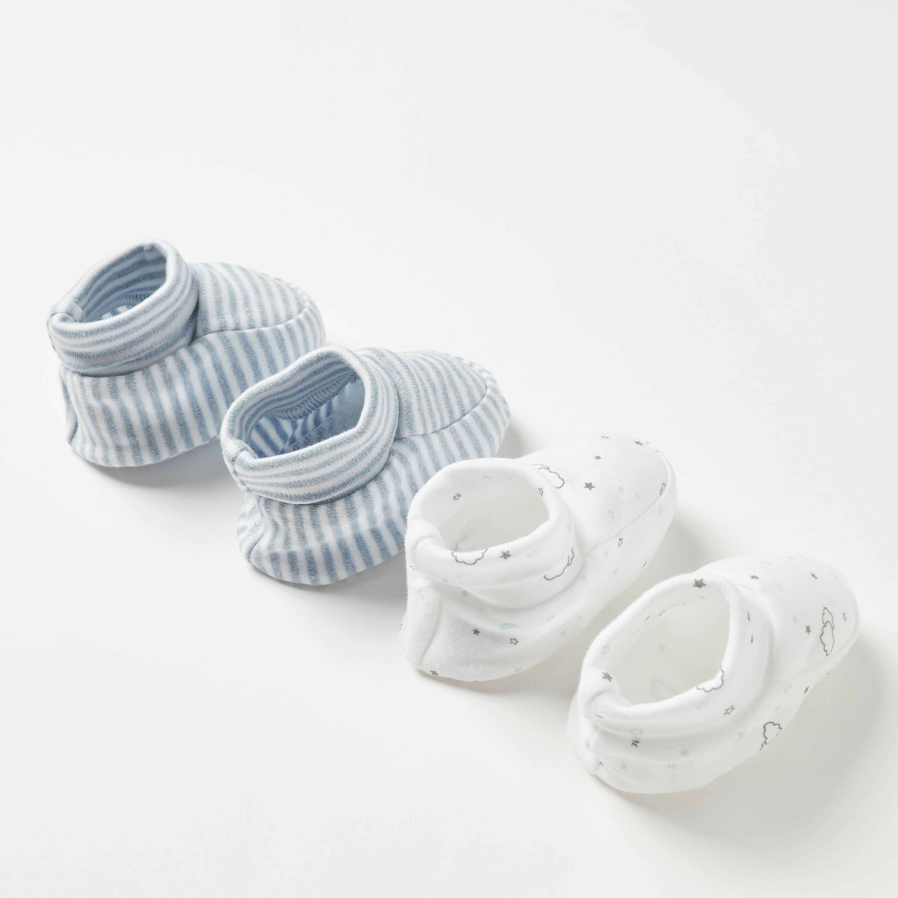 Juniors Printed Booties - Set of 2-baby-boys-shoes-booties-image-4