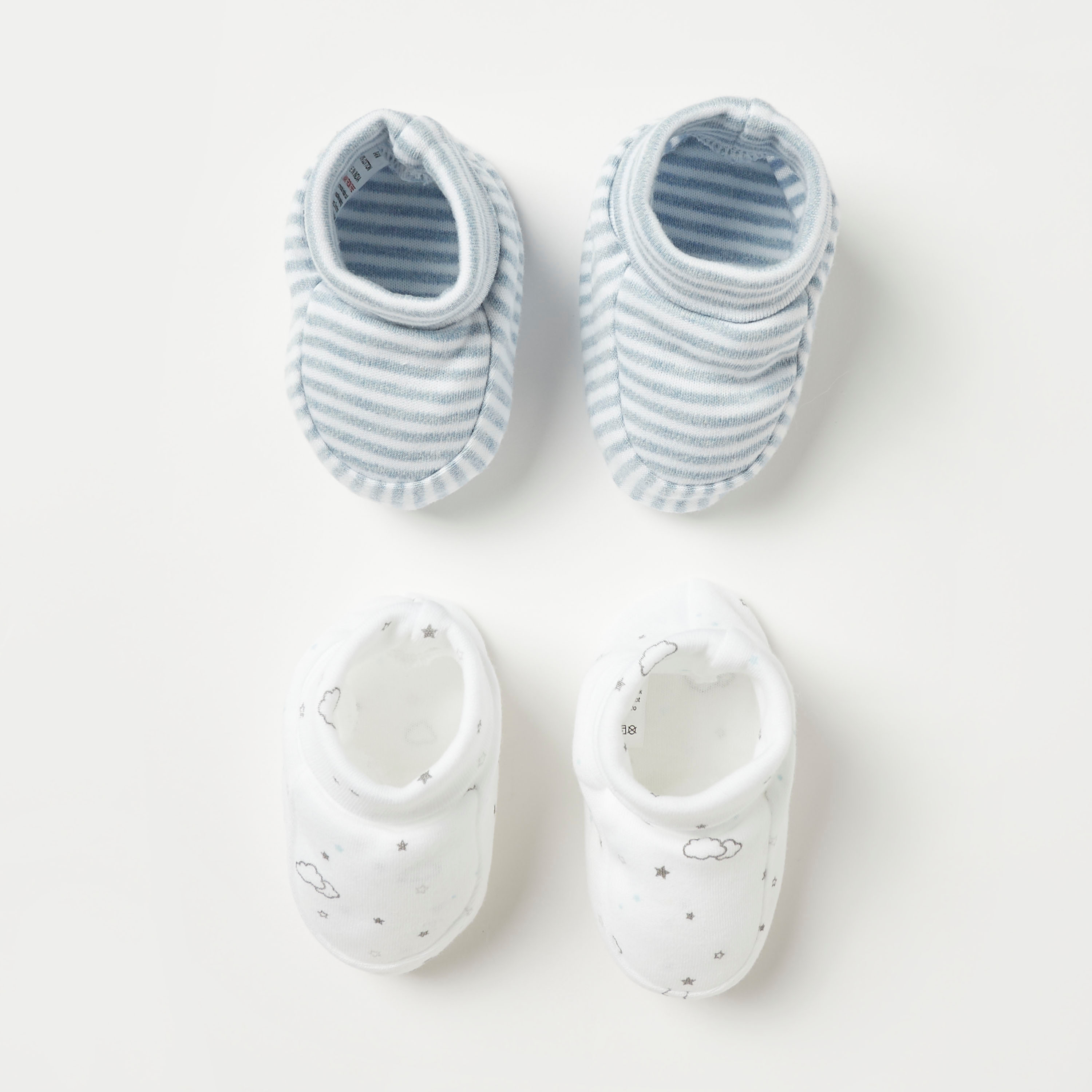 Juniors Printed Booties - Set of 2-baby-boys-shoes-booties-image-5