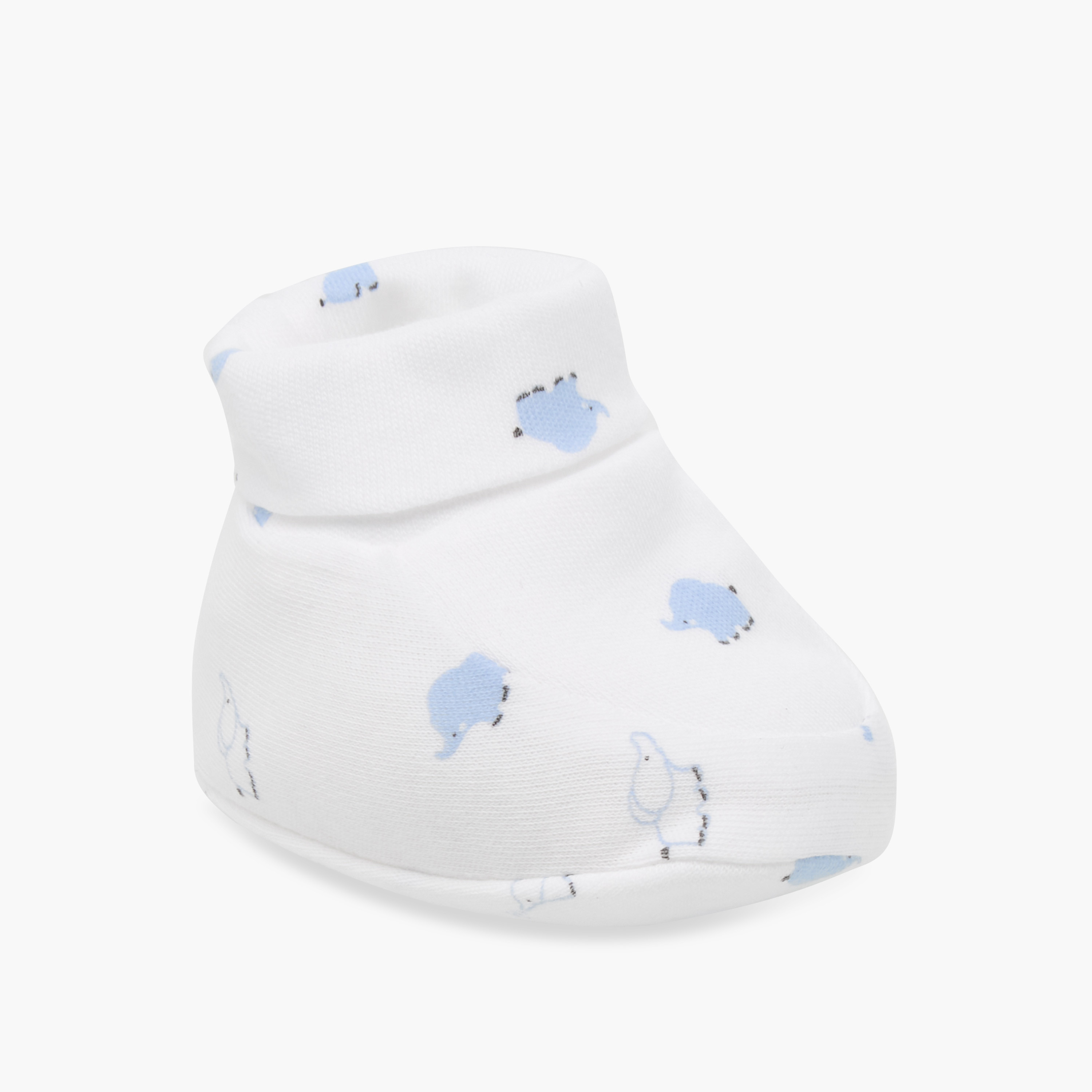 Juniors Printed Booties - Set of 2-baby-boys-shoes-booties-image-4