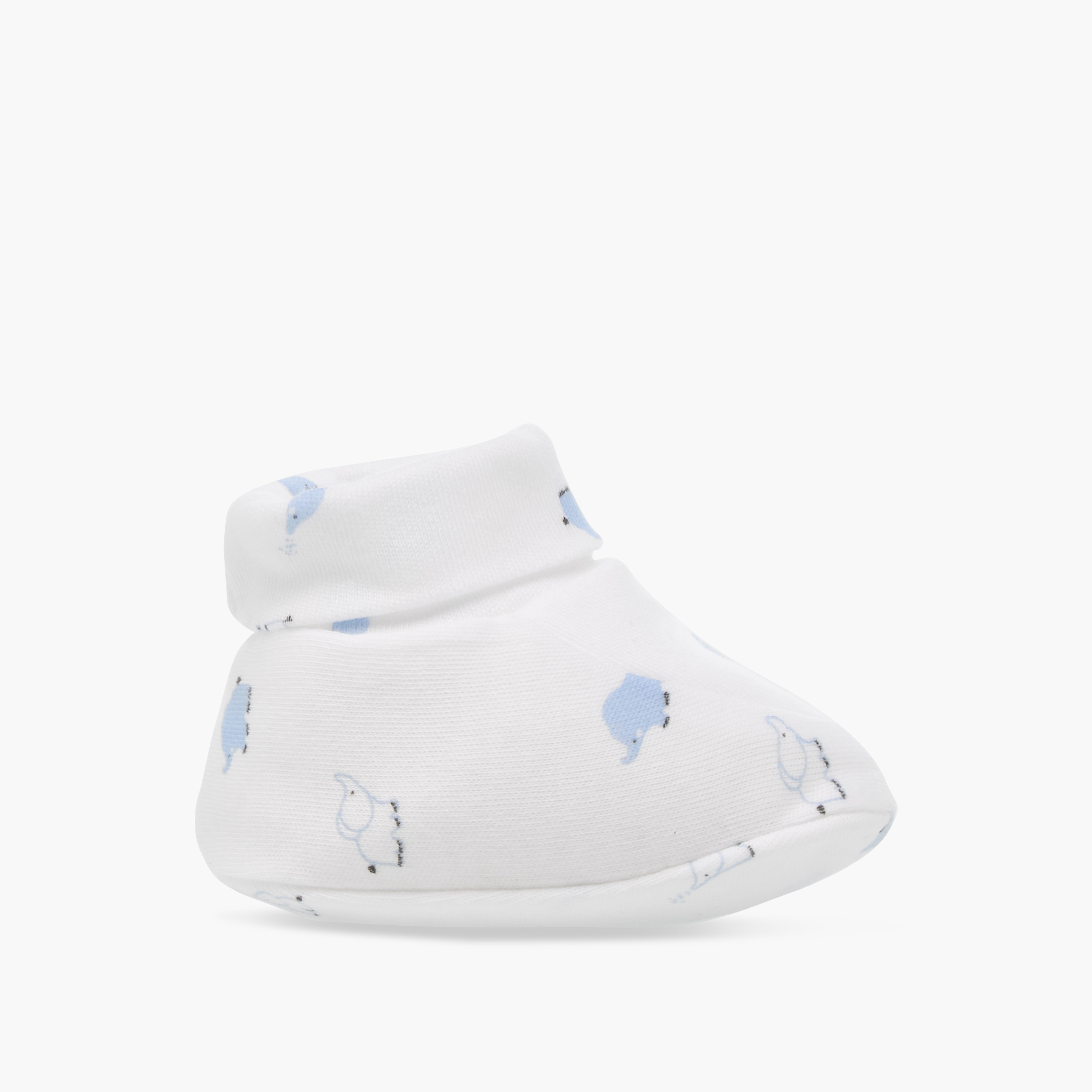 Juniors Printed Booties - Set of 2-baby-boys-shoes-booties-image-5