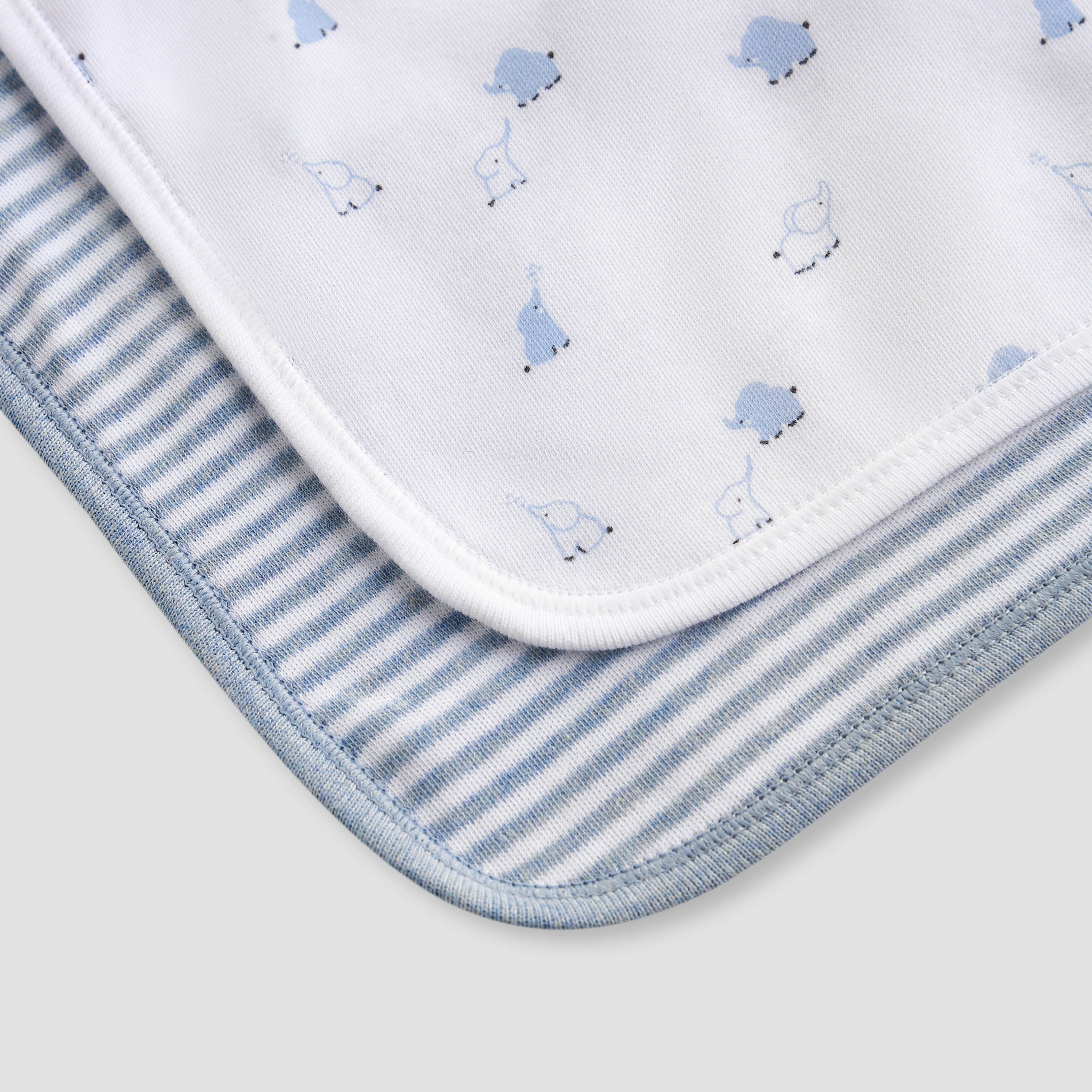 Juniors Assorted Bib with Button Closure - Set of 2-baby-feeding-bibs-image-5