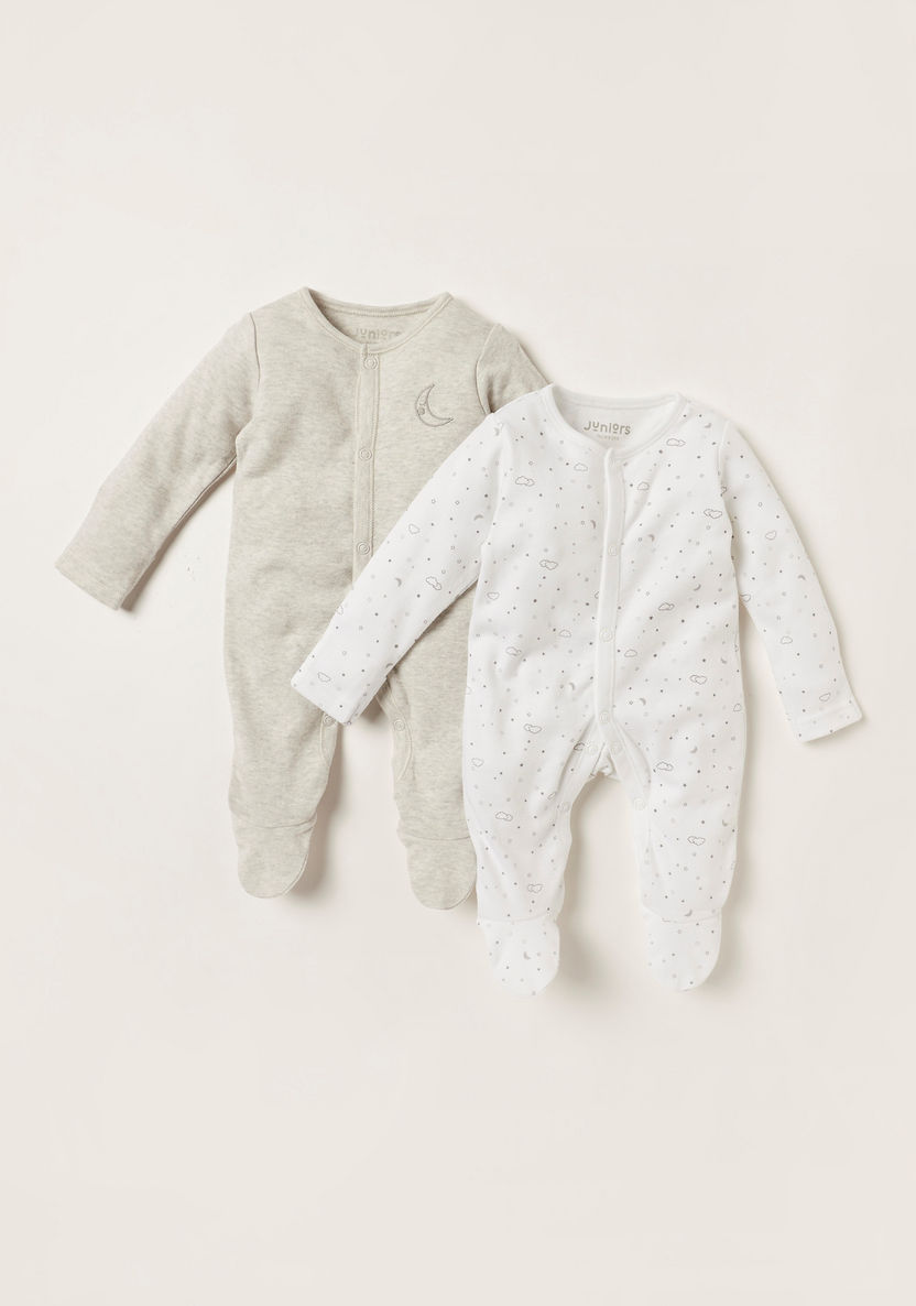 Juniors Assorted Sleepsuit with Long Sleeves - Set of 2-Multipacks-image-0
