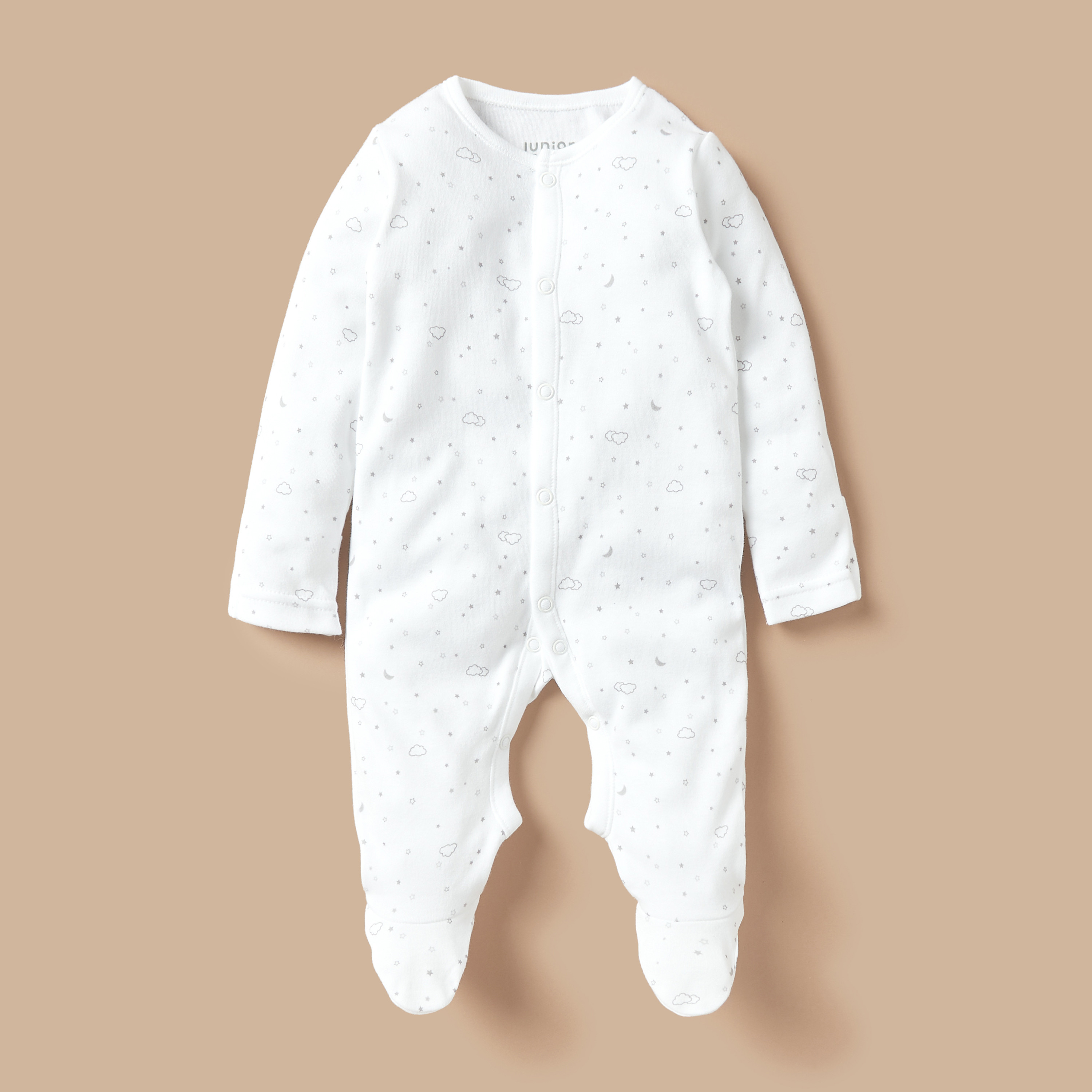 Juniors Printed Sleepsuit - Set of 2-baby-boys-clothing-nightwear-sleepsuits-image-2