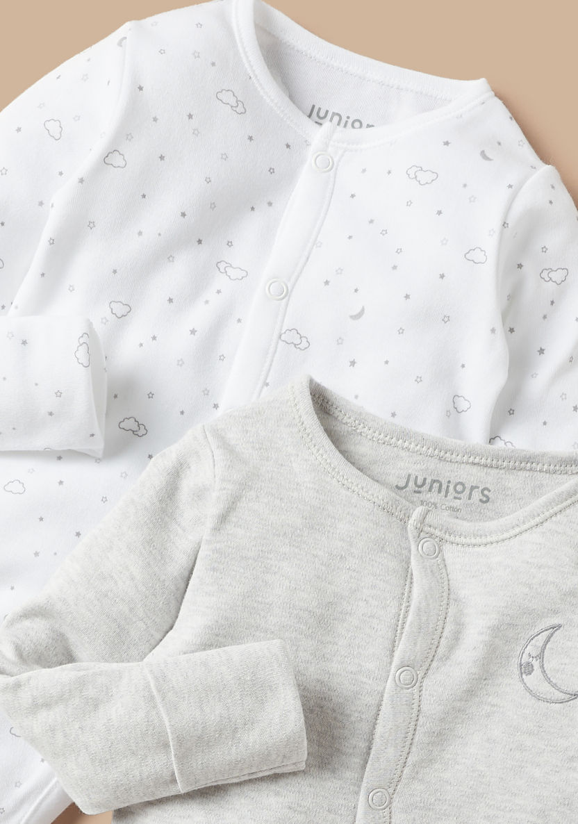 Juniors Printed Sleepsuit - Set of 2-Sleepsuits-image-3
