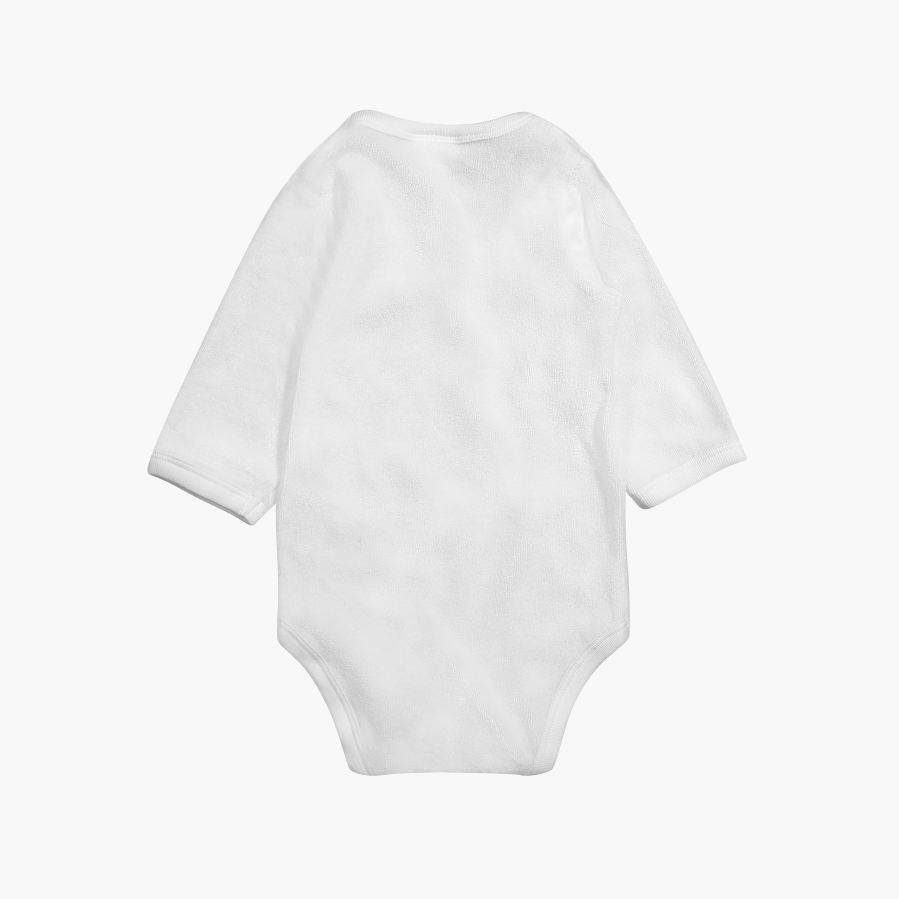 Juniors Solid Long Sleeves Bodysuit with Round Neck-baby-boys-clothing-bodysuits-image-3