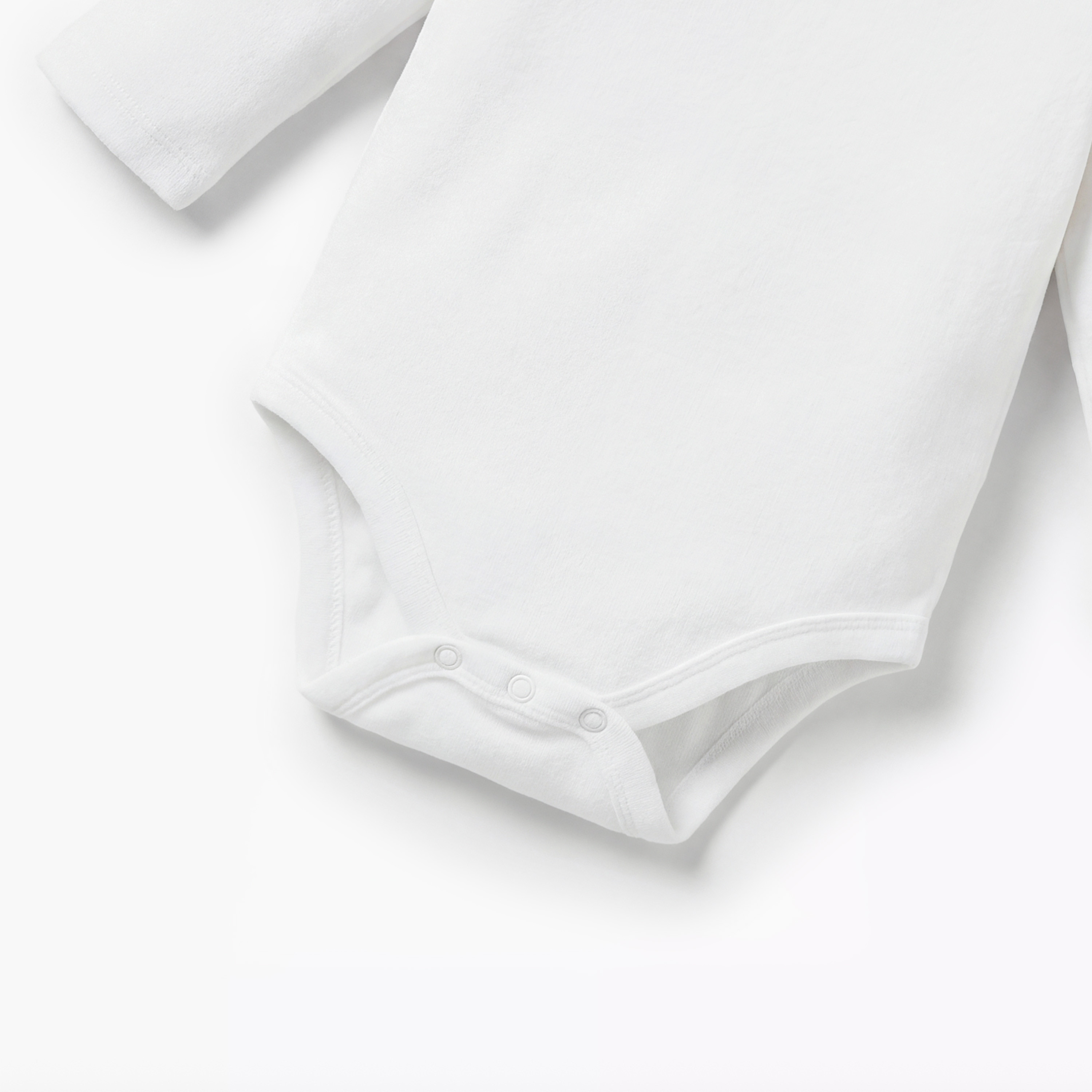 بودي سوت سادة بأكمام طويلة وياقة مستديرة من جونيورز-baby-boys-clothing-bodysuits-image-2