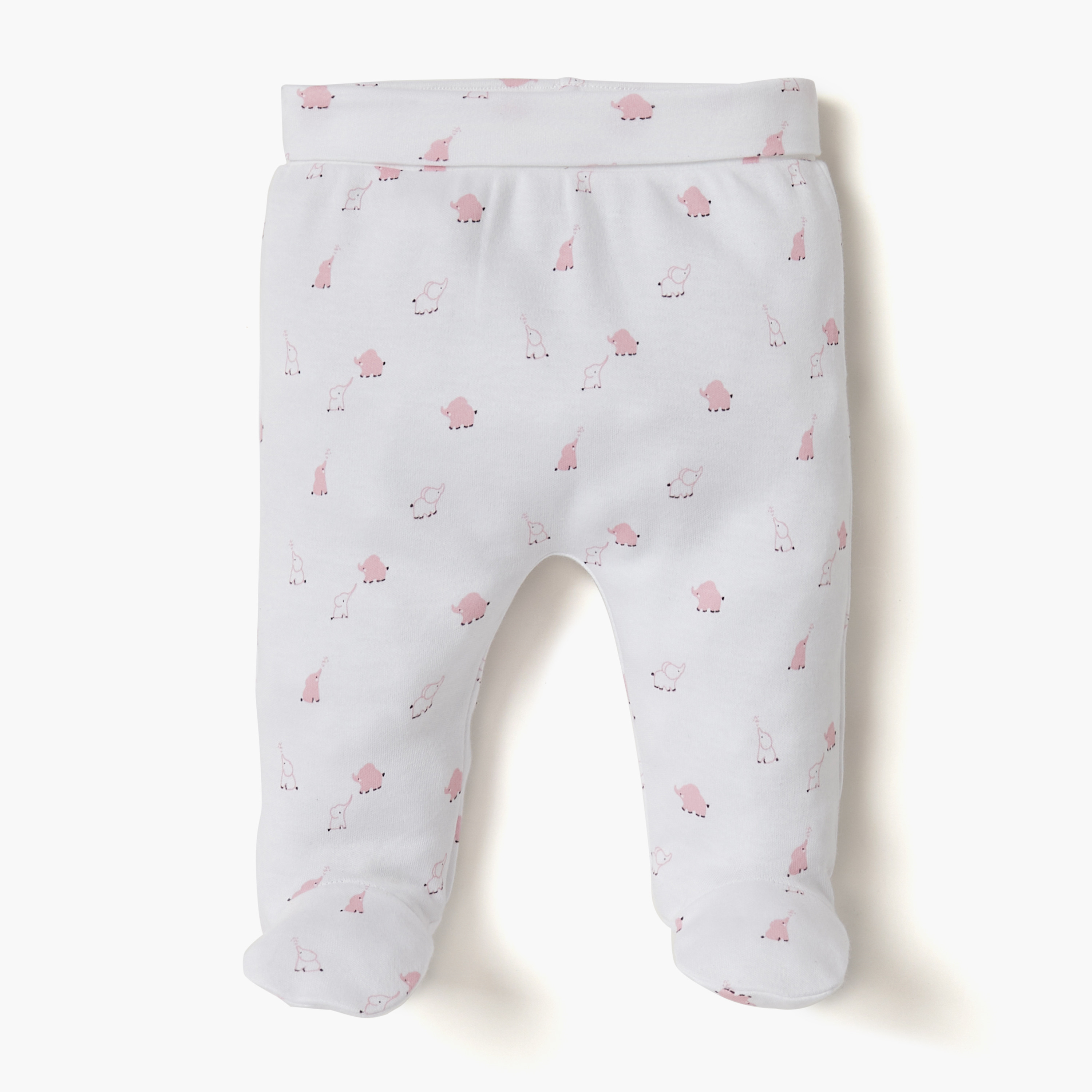 Juniors Assorted T-shirt with Closed Feet Pyjama - Set of 2-baby-girls-clothing-nightwear-pyjamasets-image-2