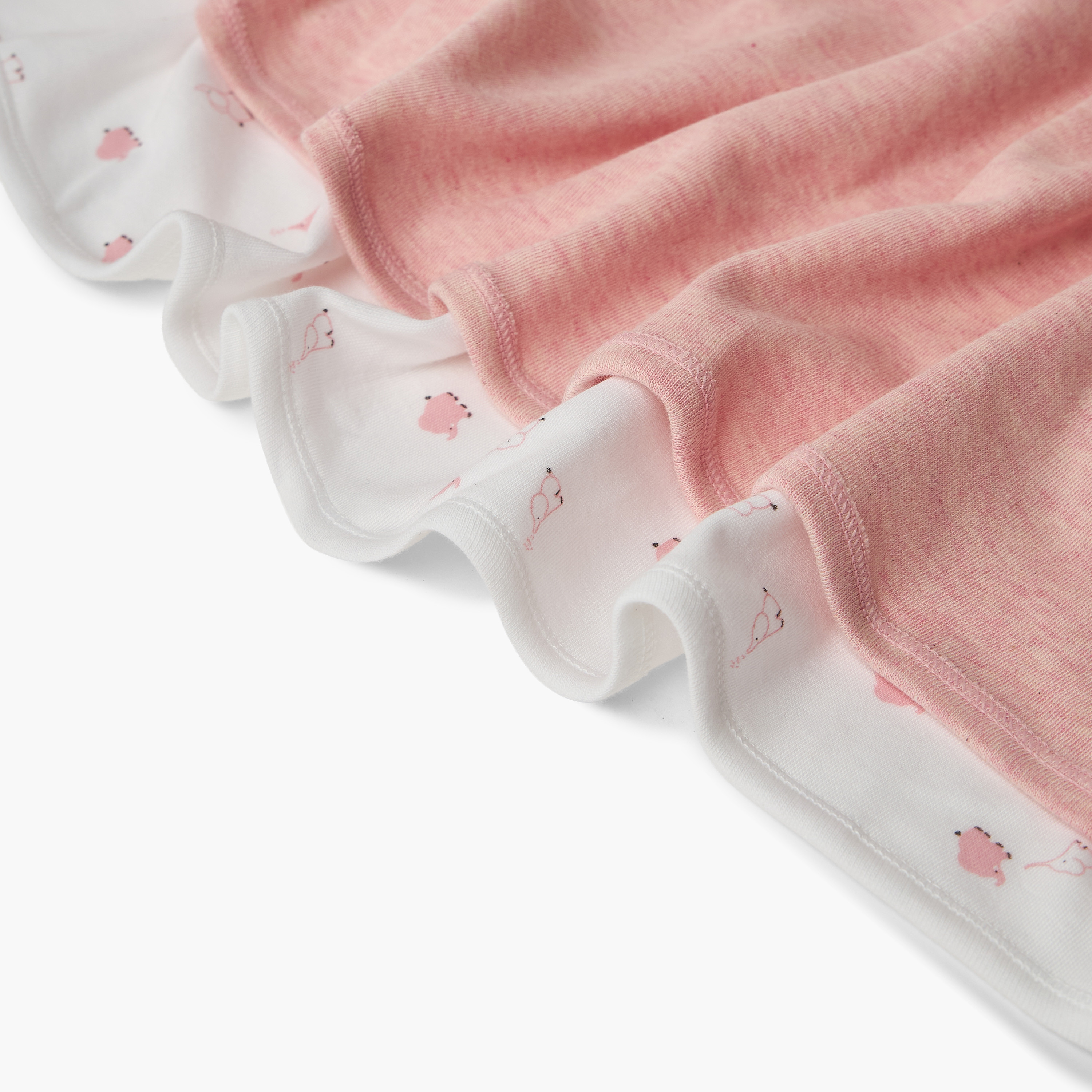 بطانيات حديثي ولادة بطبعات متنوعة من جونيورز - عبوة من قطعتين-baby-nursery-blanketsandswaddles-receivingblankets-image-5
