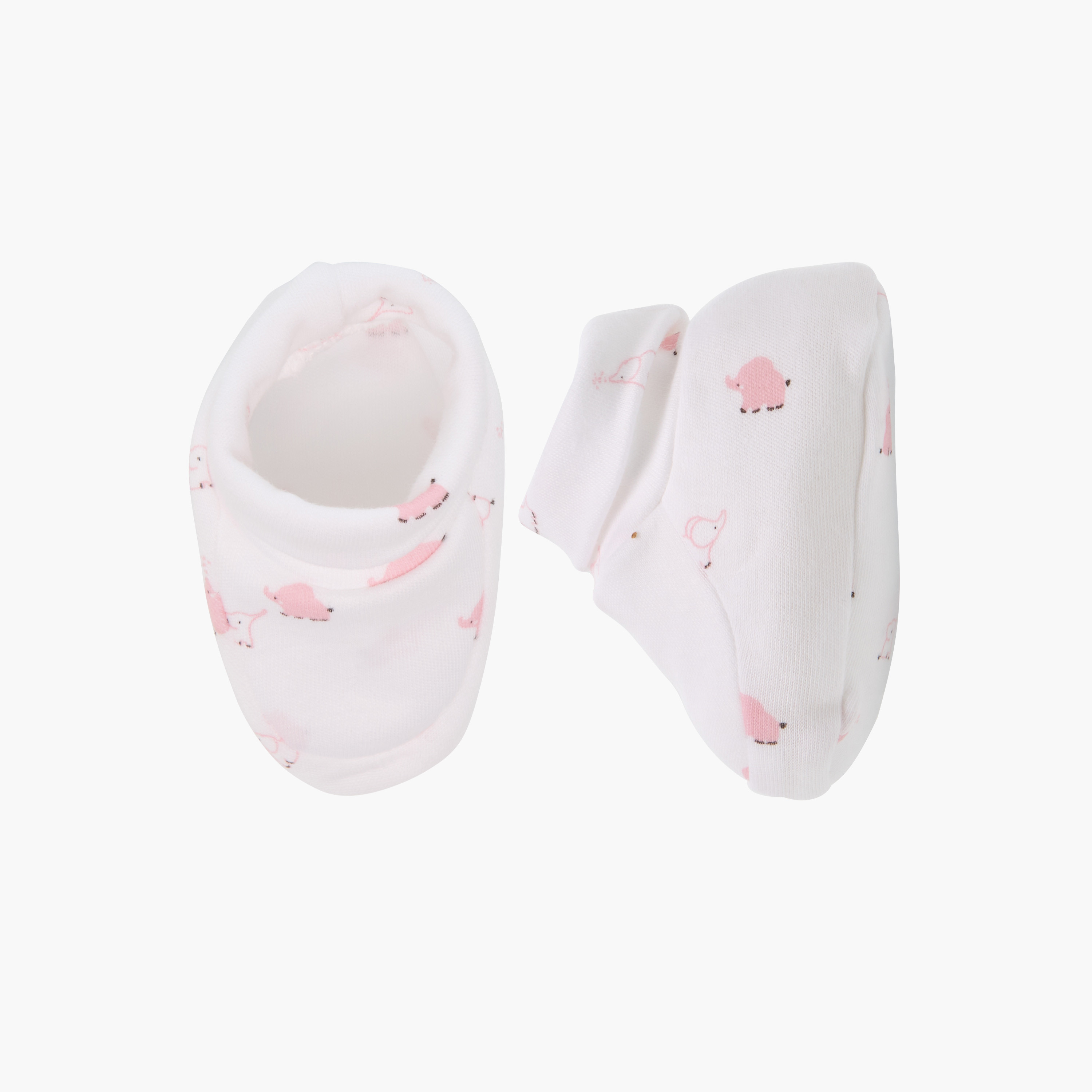 Juniors Printed Booties - Set of 2-baby-girls-shoes-booties-image-2
