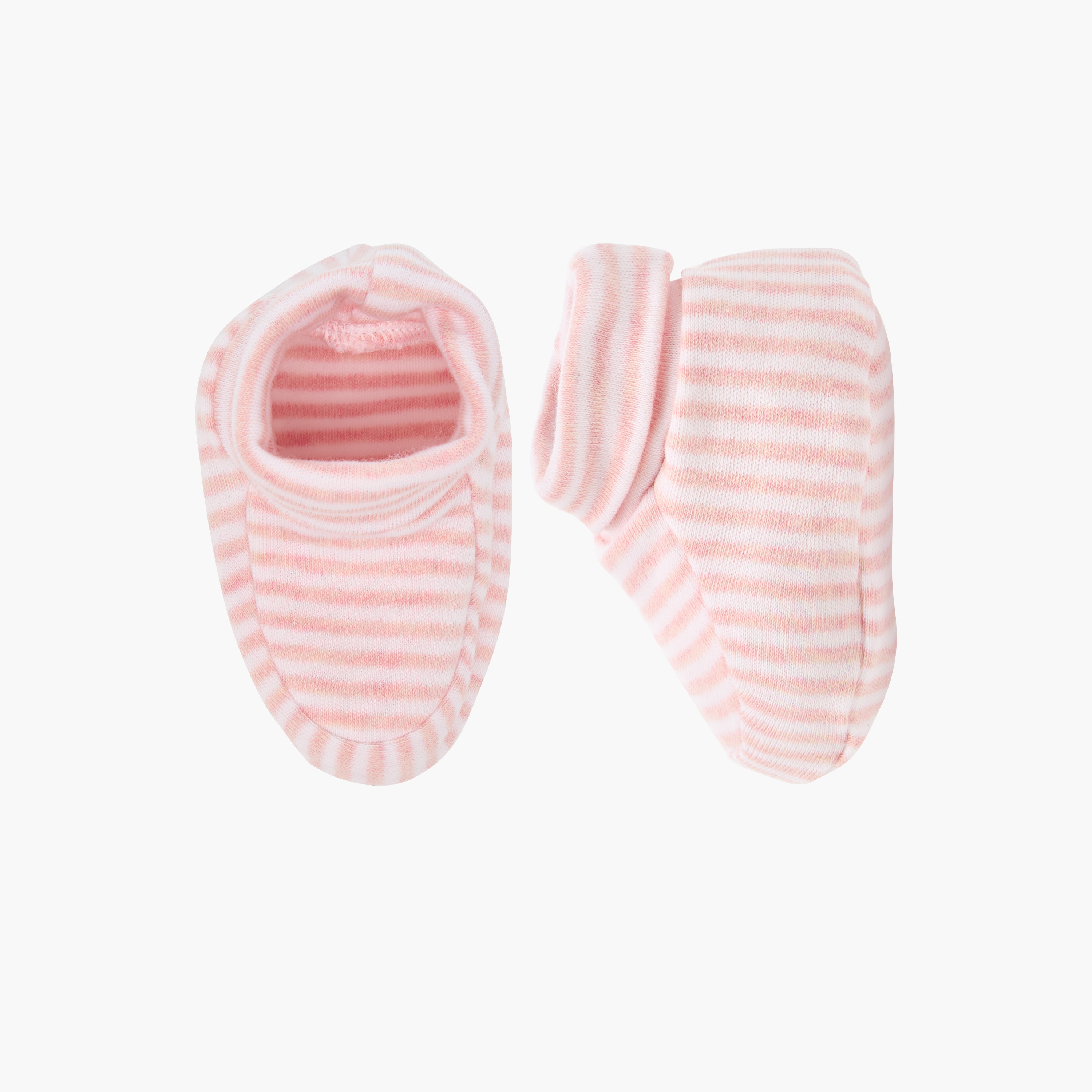 Juniors Printed Booties - Set of 2-baby-girls-shoes-booties-image-3
