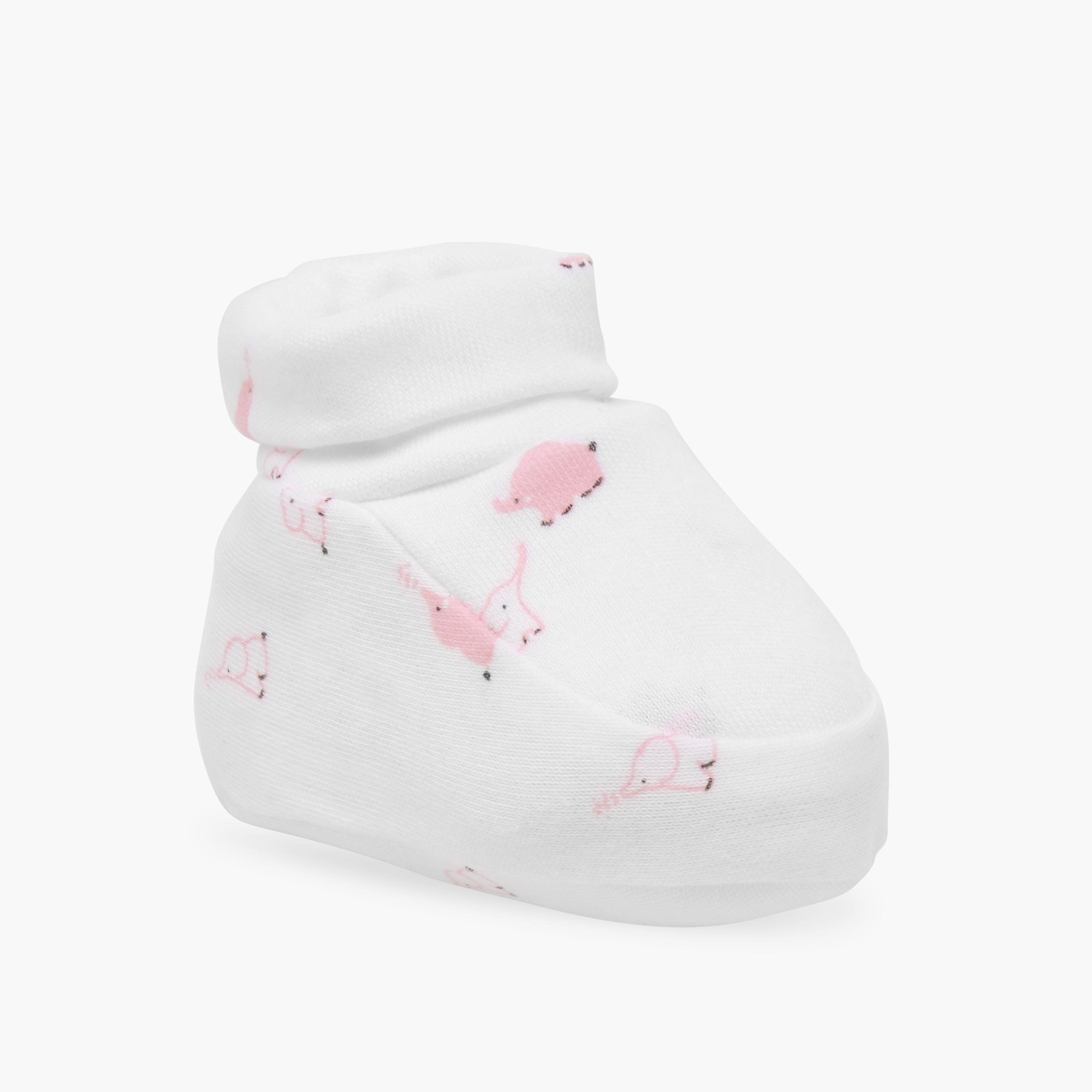 Juniors Printed Booties - Set of 2-baby-girls-shoes-booties-image-4