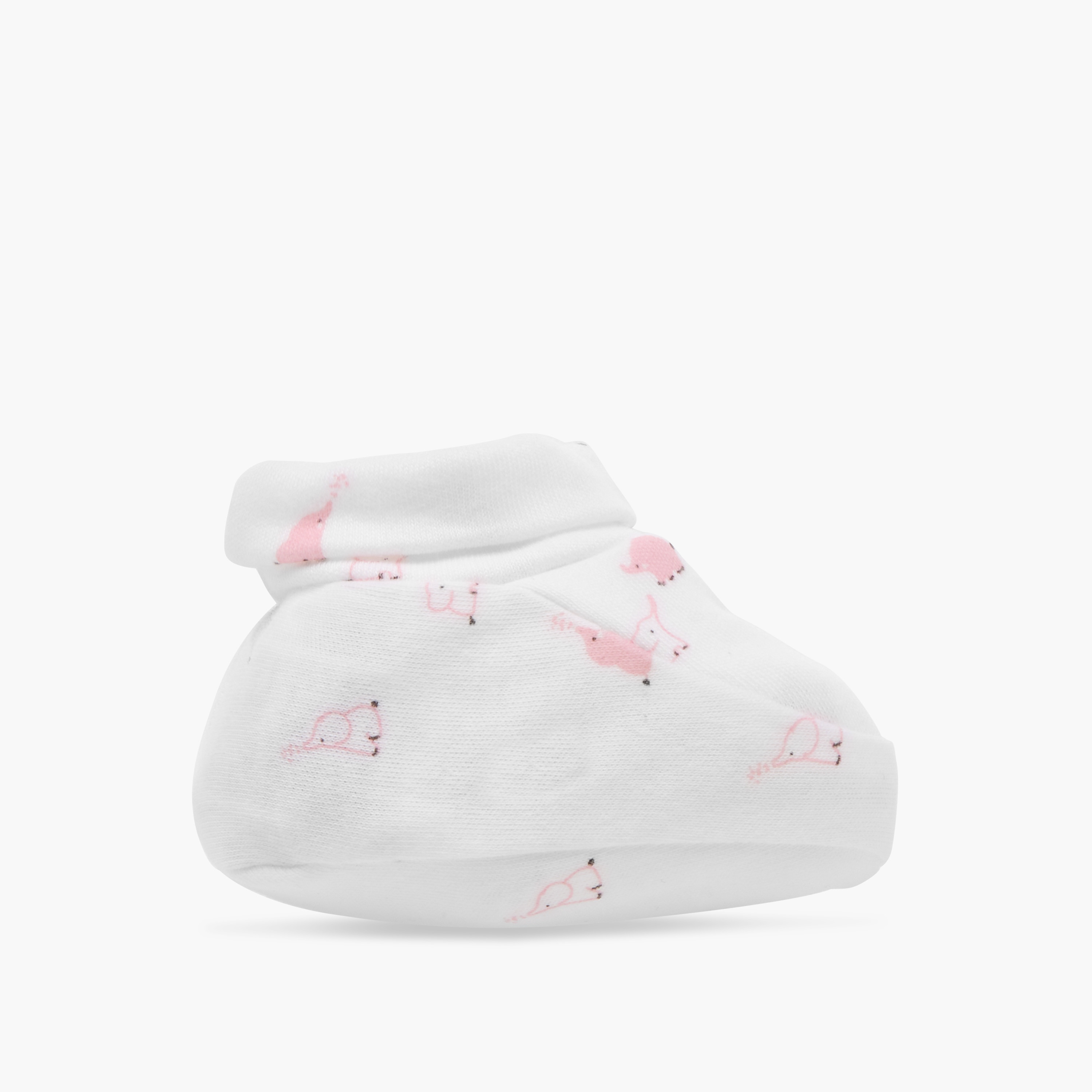 Juniors Printed Booties - Set of 2-baby-girls-shoes-booties-image-5