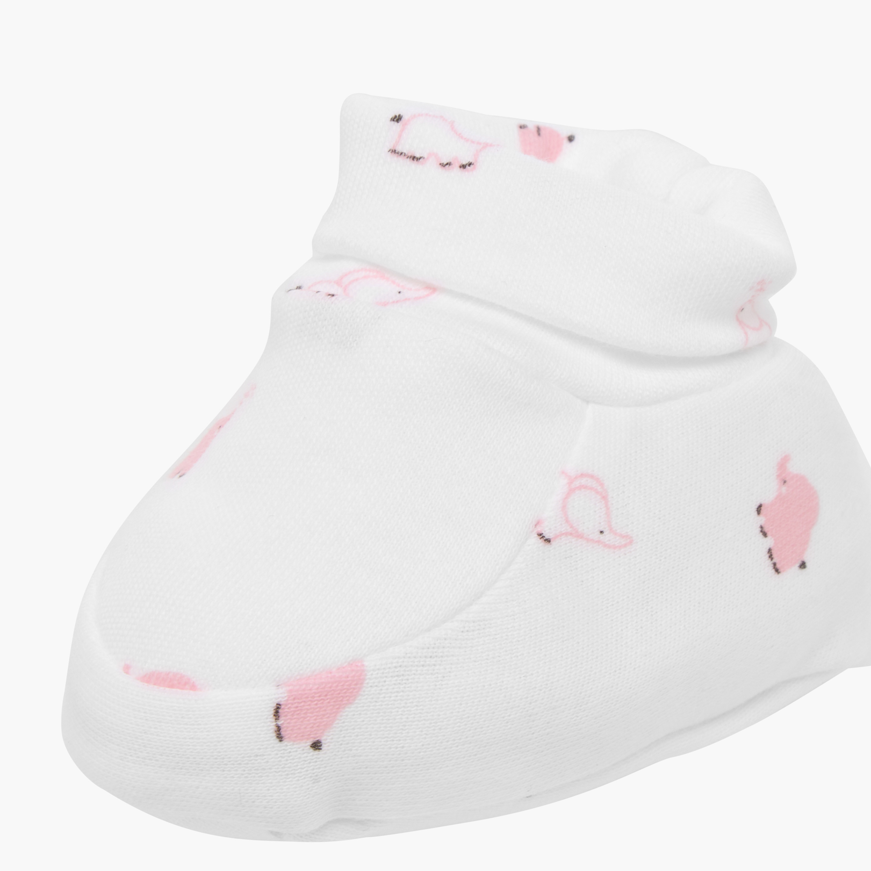 Juniors Printed Booties - Set of 2-baby-girls-shoes-booties-image-6