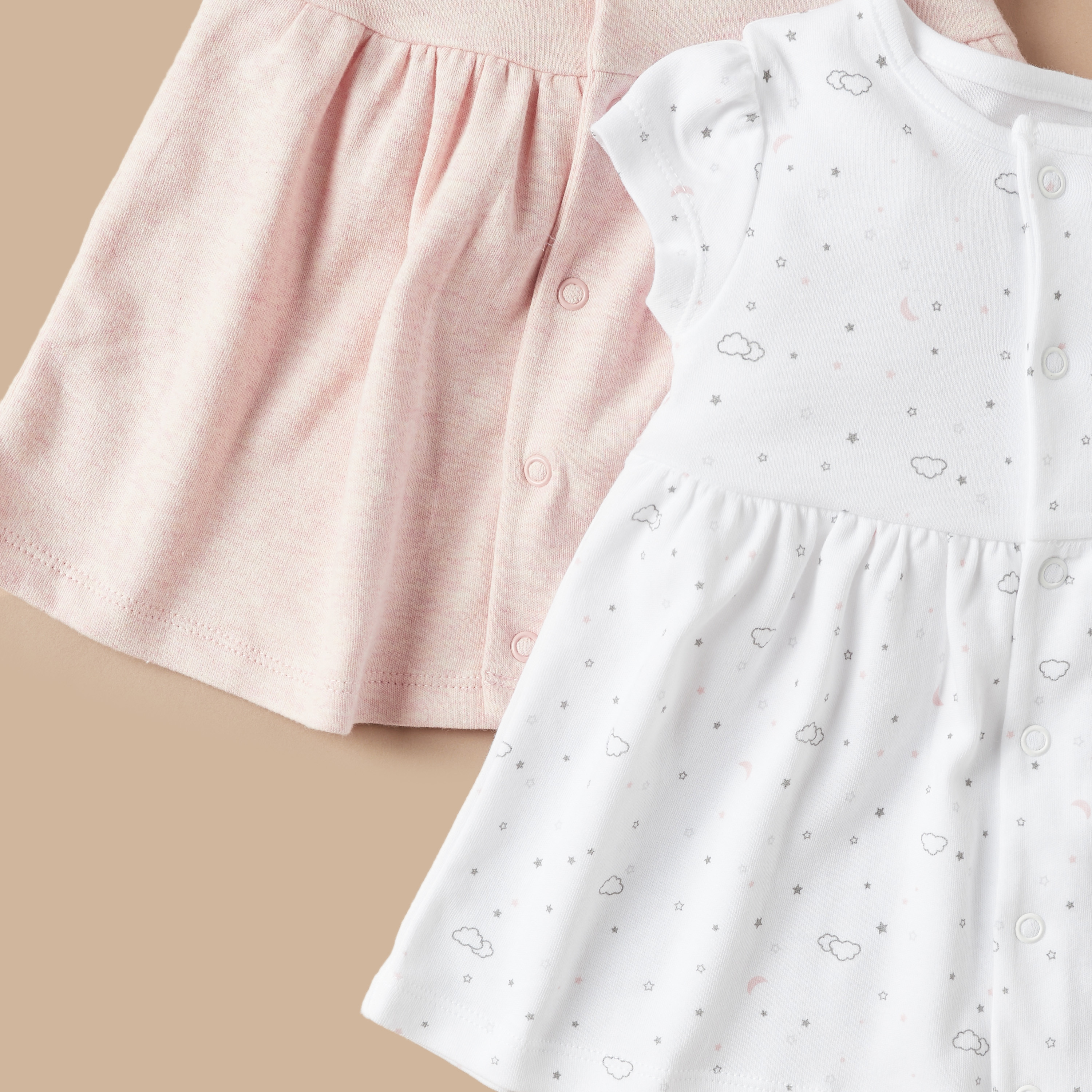 فساتين إيه لاين بأكمام قصيرة وطبعات من جونيورز - طقم من قطعتين-baby-girls-clothing-dressesandjumpsuits-image-5