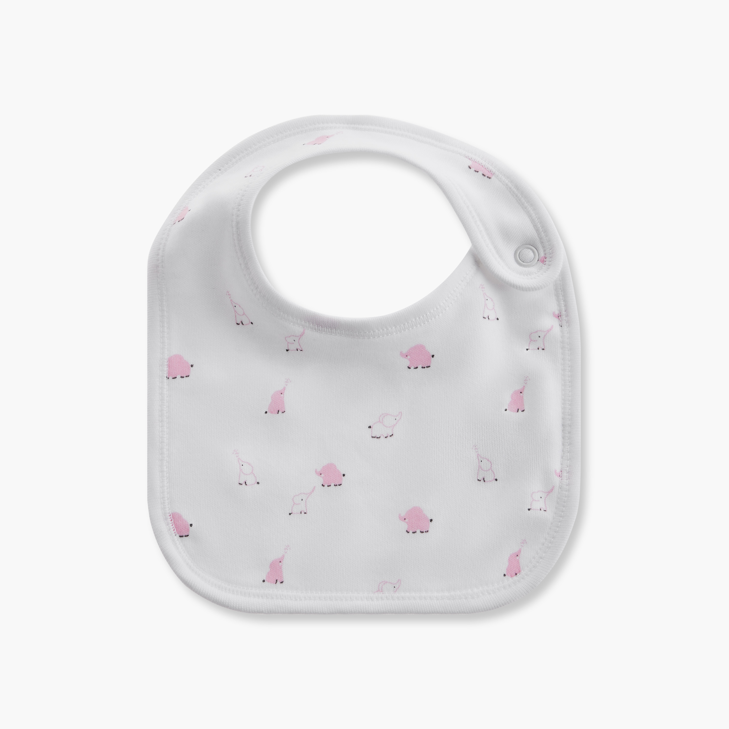 مرايل بطبعات مع أزرار إغلاق كبس من جونيورز - طقم من قطعتين-baby-feeding-bibs-image-2