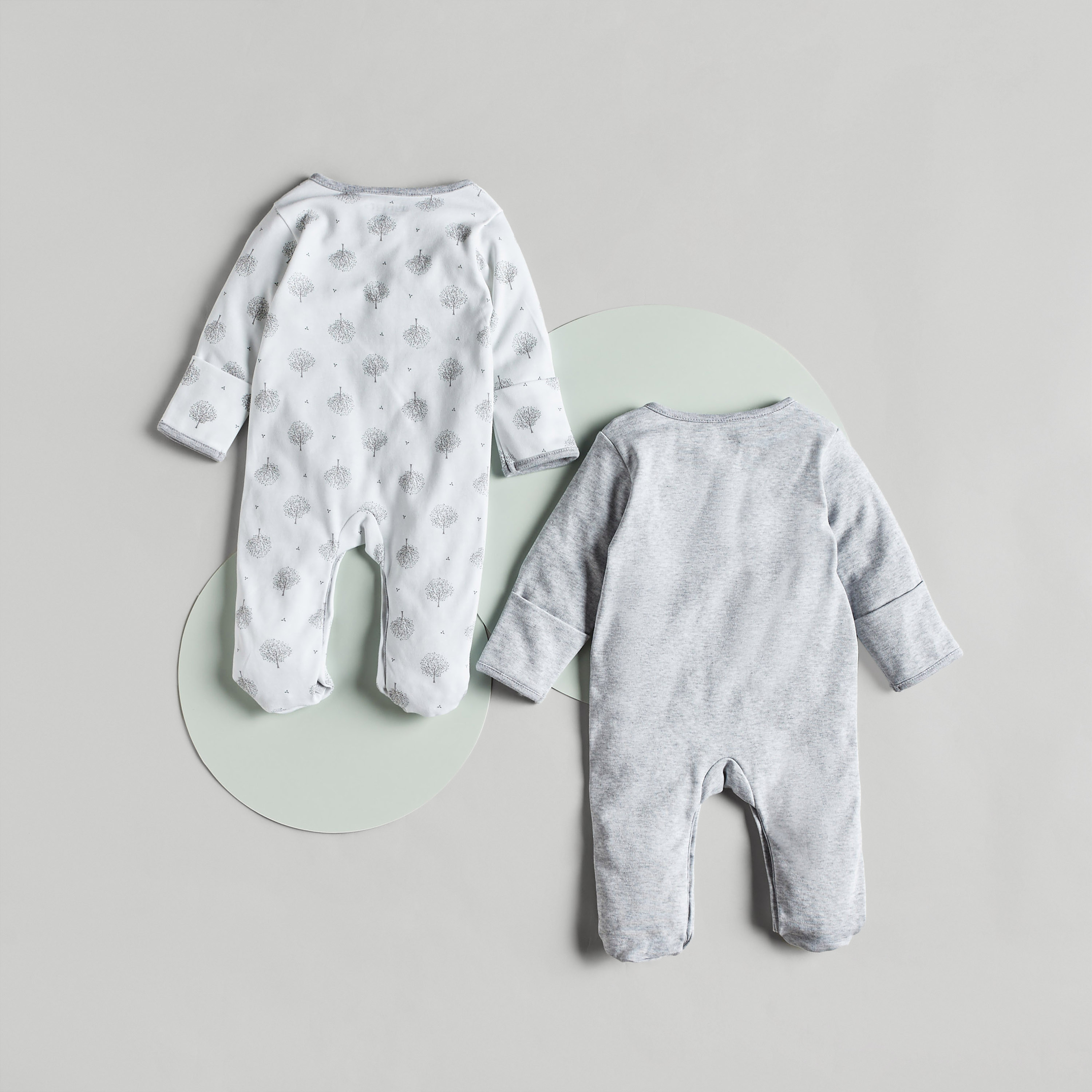 Juniors Printed Long Sleeve Sleepsuit with Snap Button Closure - Set of 2-baby-boys-clothing-multipacks-image-2