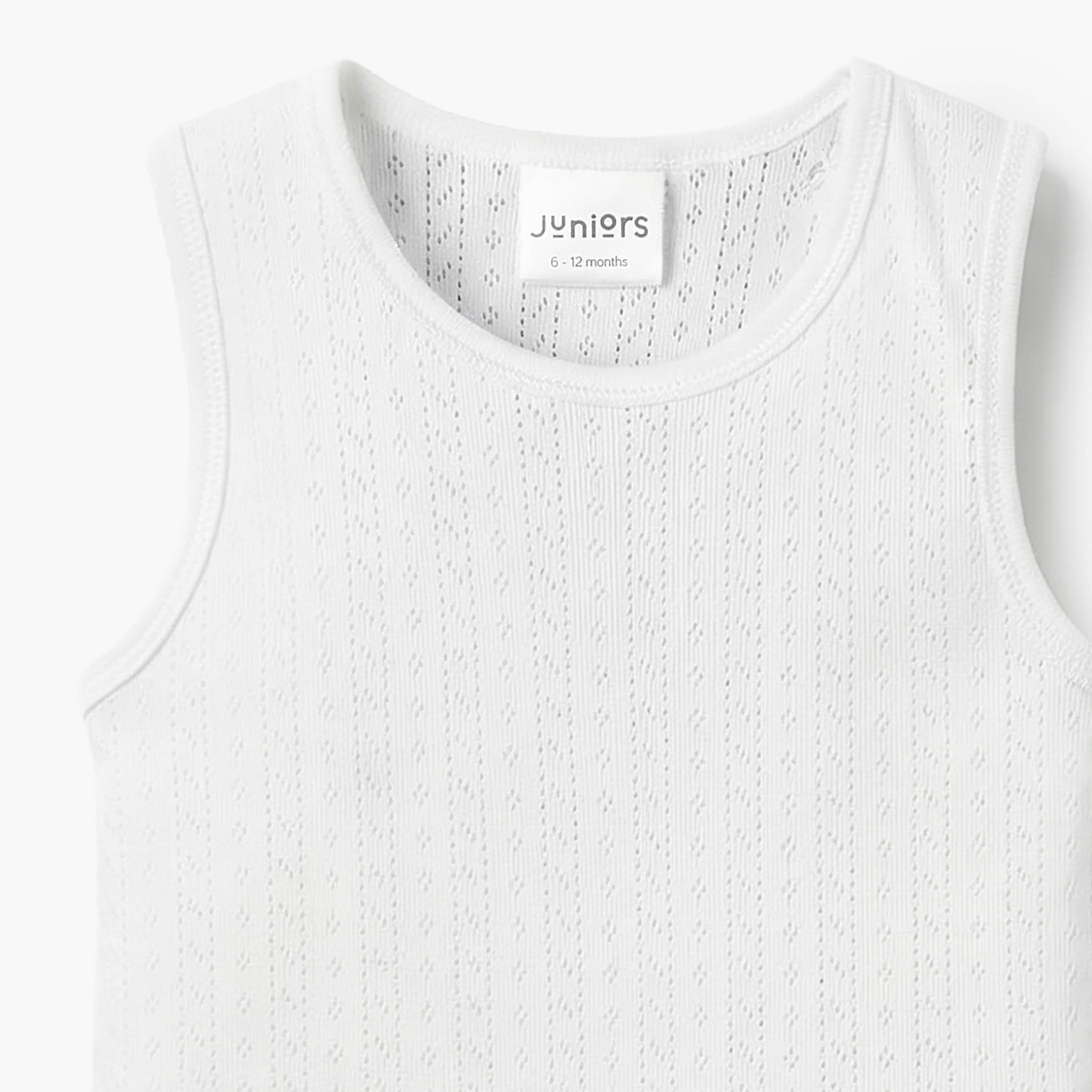 Juniors Textured Sleeveless Bodysuit with Round Neck-promo_babyshop_Buy5for59_UAE130126-image-3