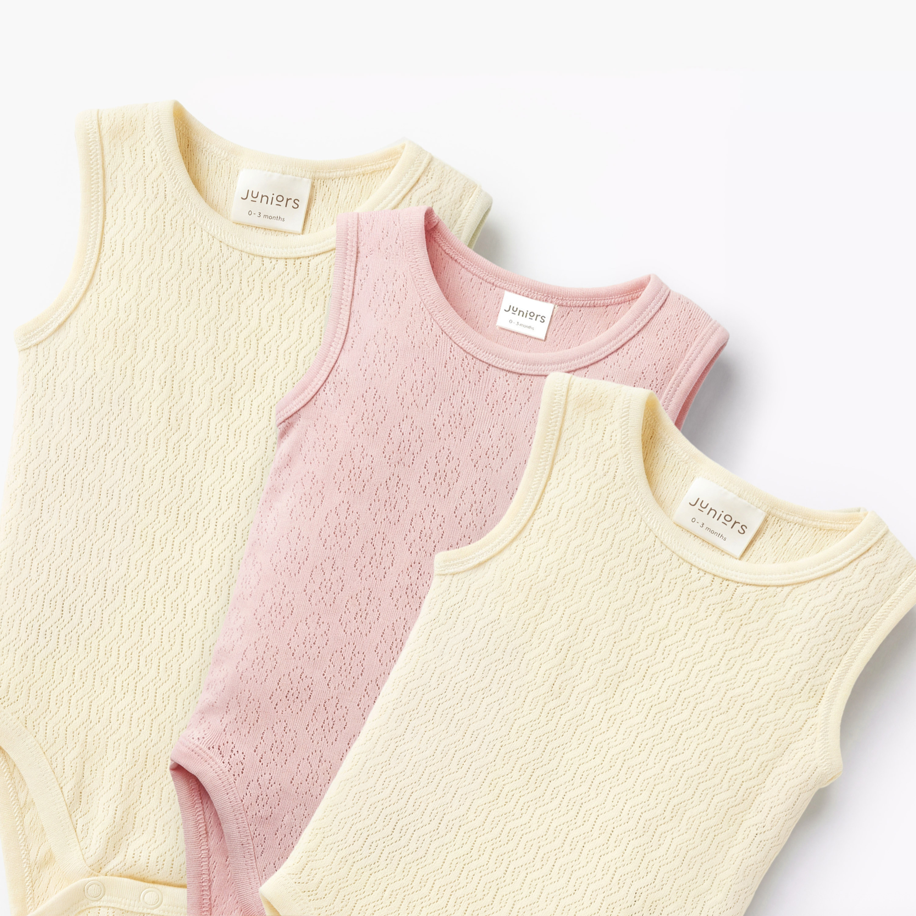 Juniors Textured Sleeveless Bodysuit - Set of 3-baby-boys-clothing-bodysuits-image-5