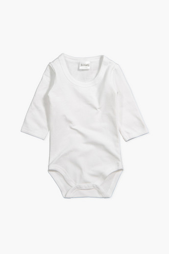 Juniors Ribbed Bodysuit with Long Sleeves - Set of 3
